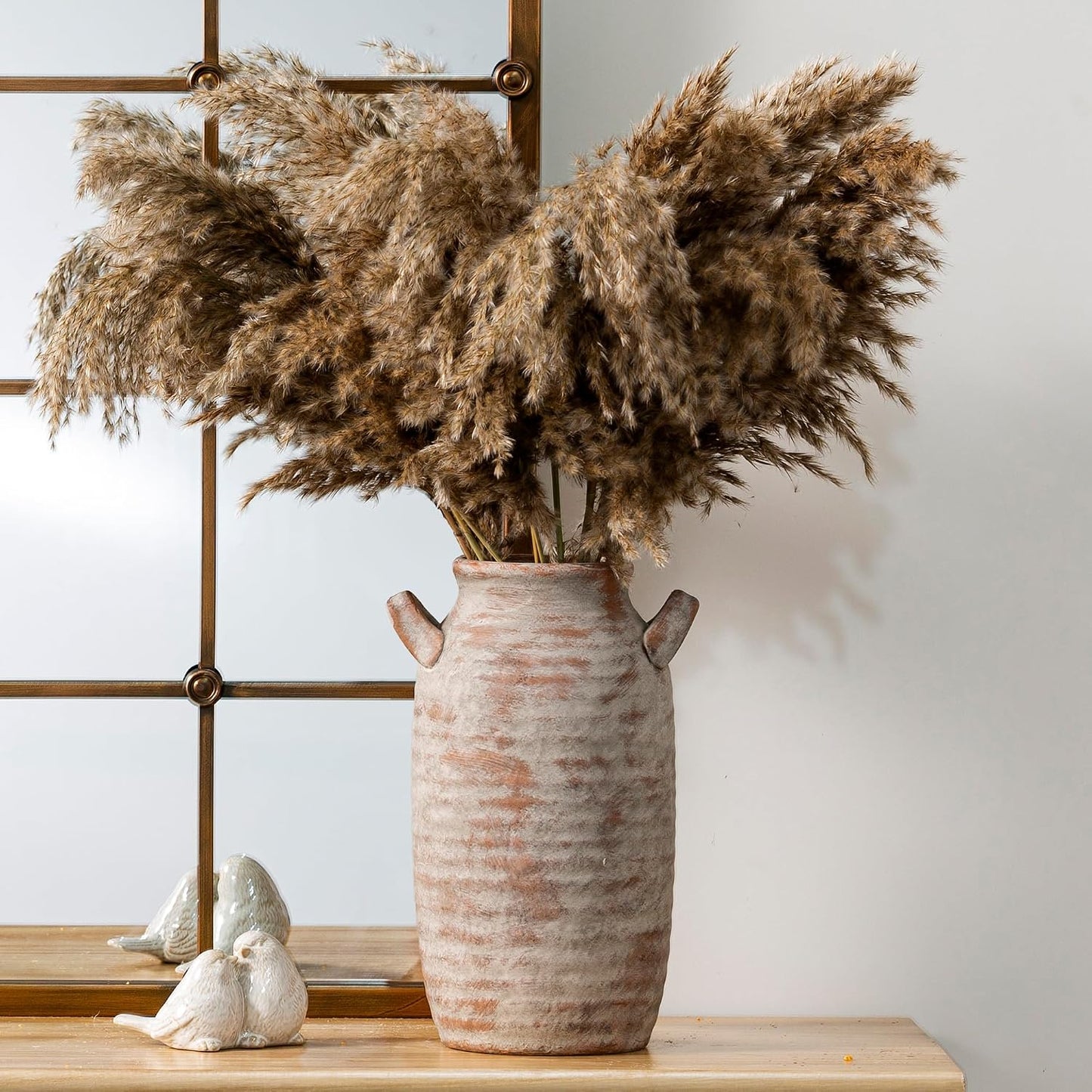 Tall Ceramic Farmhouse Rustic Table Vases / 12" Retro
