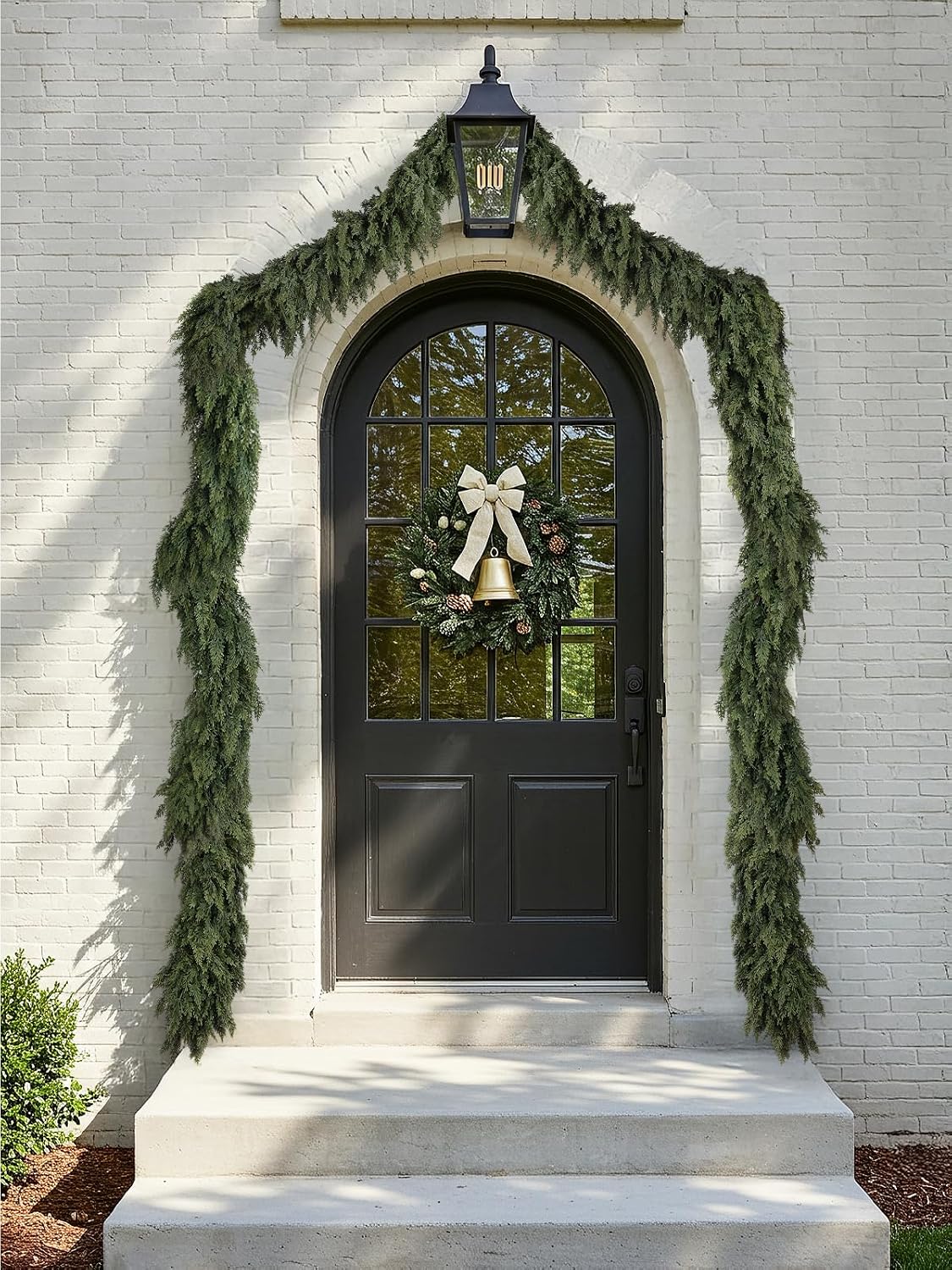4PCS 9FT Christmas Cedar Garland Realistic Thick Soft Christmas Decorations | Real Touch Full Lush Artificial Greenery