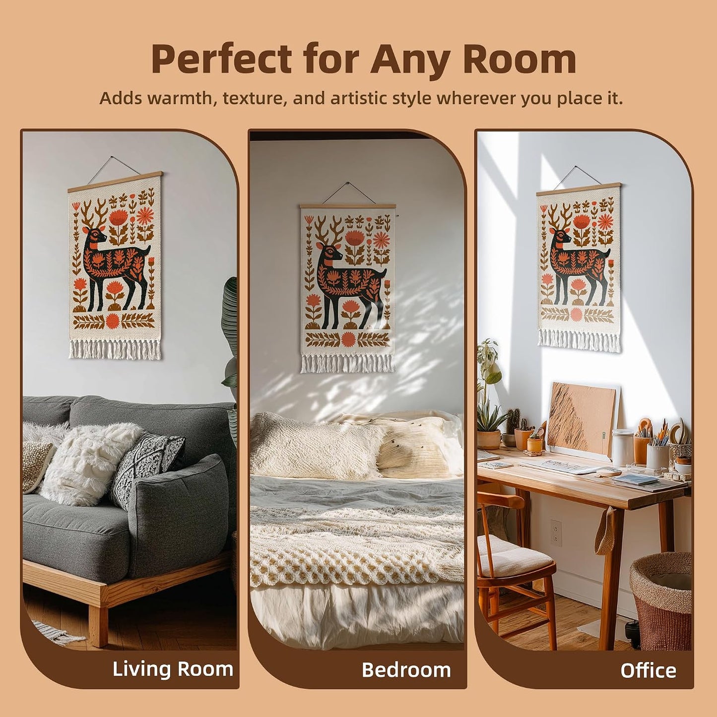 Cotton Woven Tapestry / 19.5 x 31.5 / Set of 14