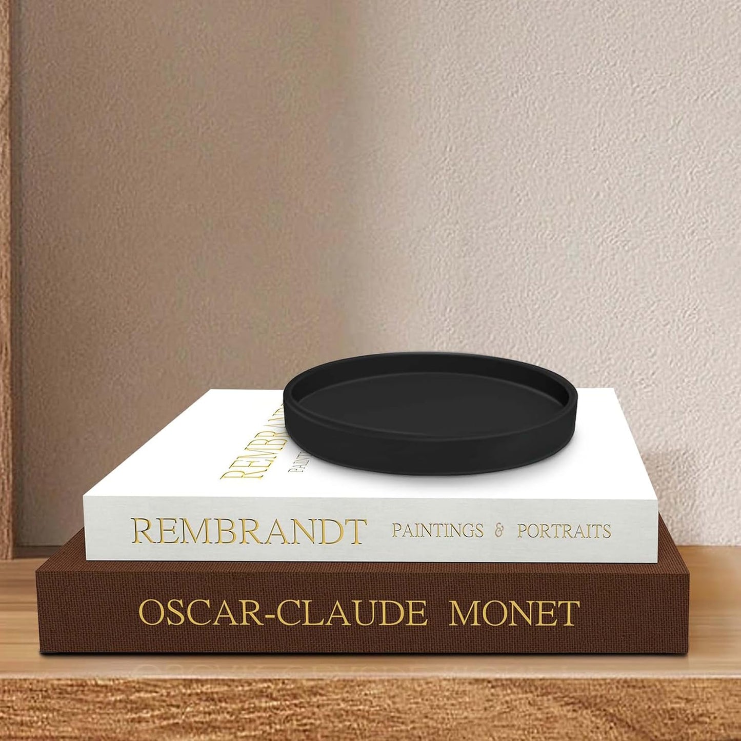 Linen Faux Book Box / Black / Set of 3