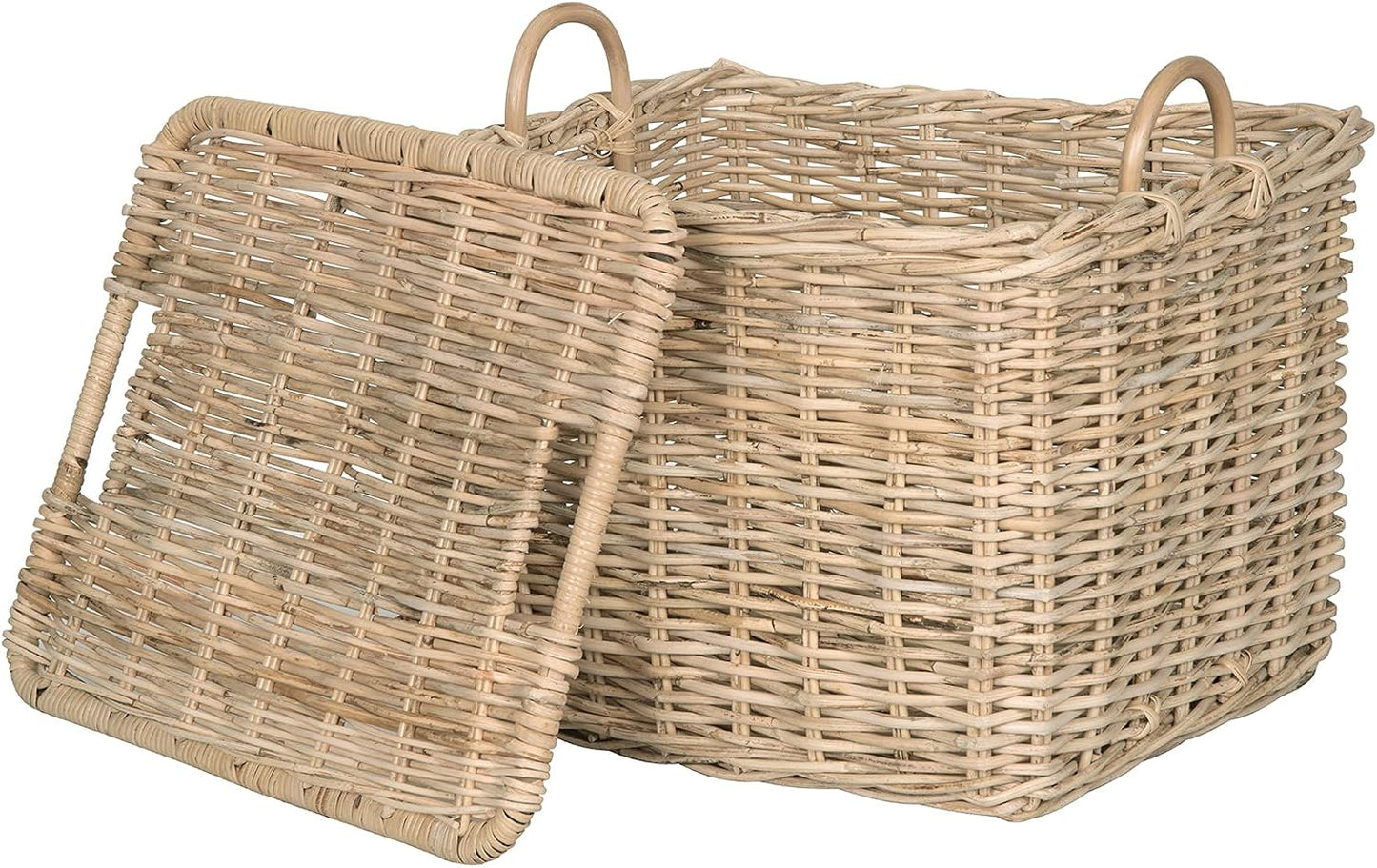 Wicker Basket / Rattan Core Rectangular Storage Basket