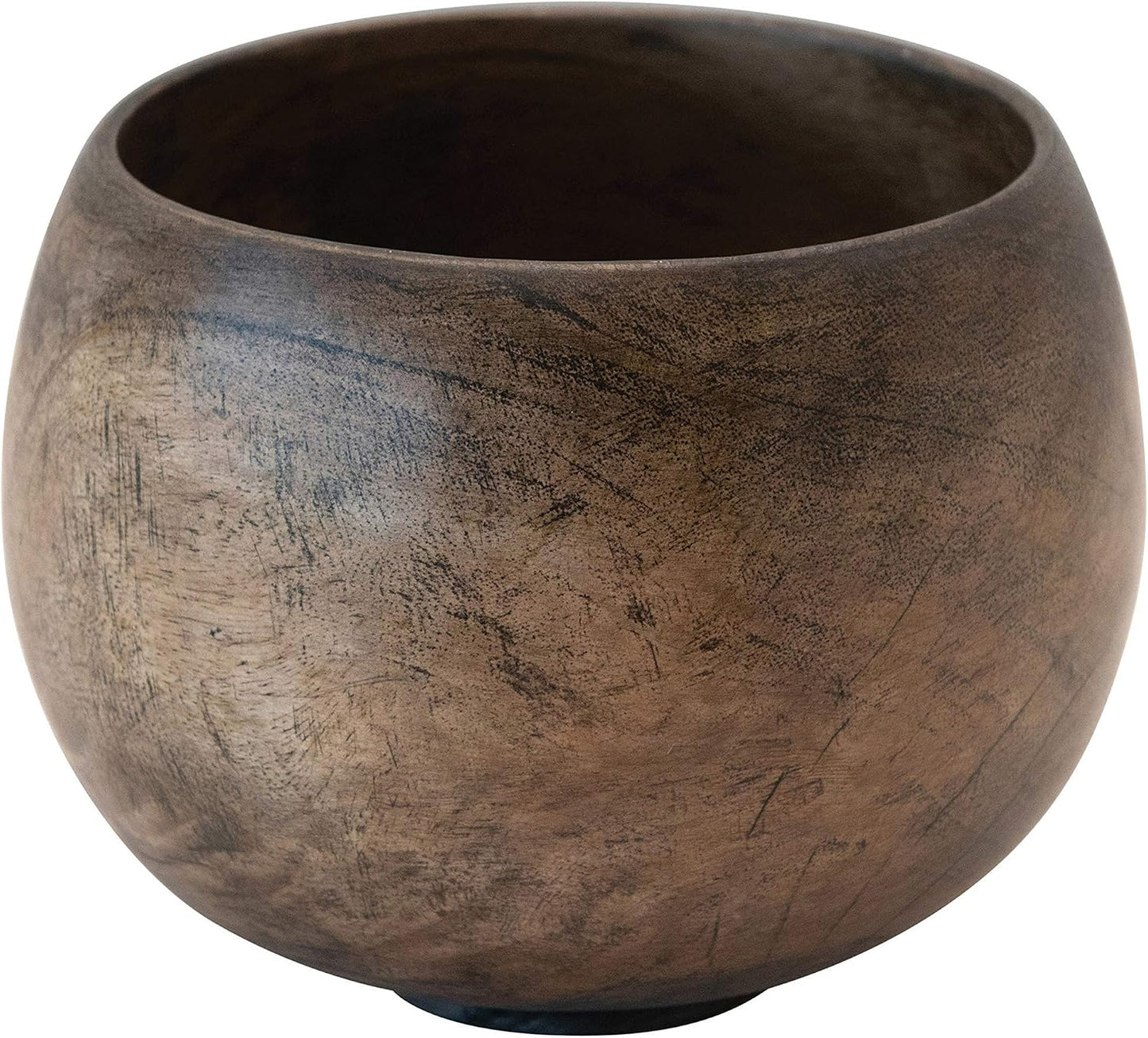 Mango Wood Bowl / Walnut Finish