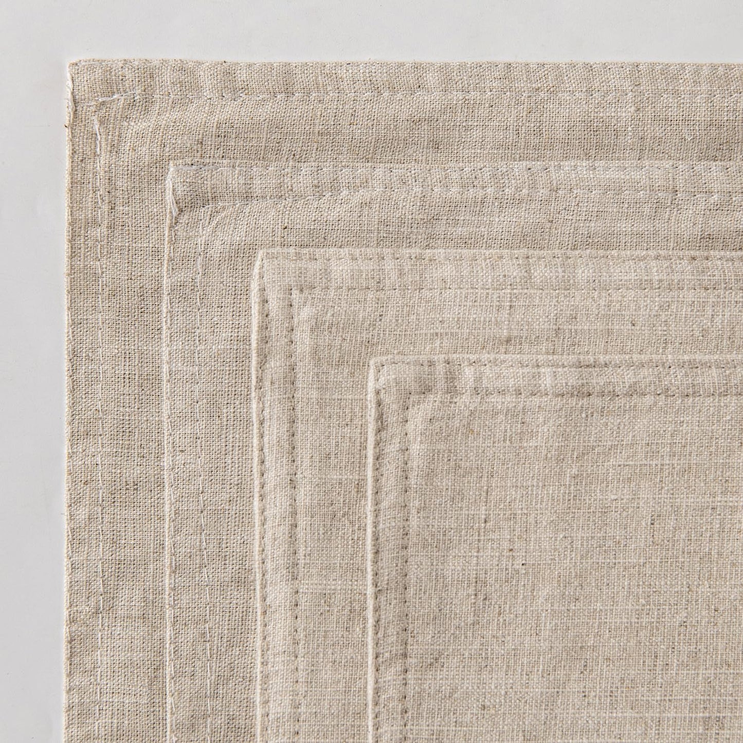 Linen Pillow Covers Decorative Natural Solid Throw Pillow Covers Soft / 18 x 18 / Beige / Set of 4