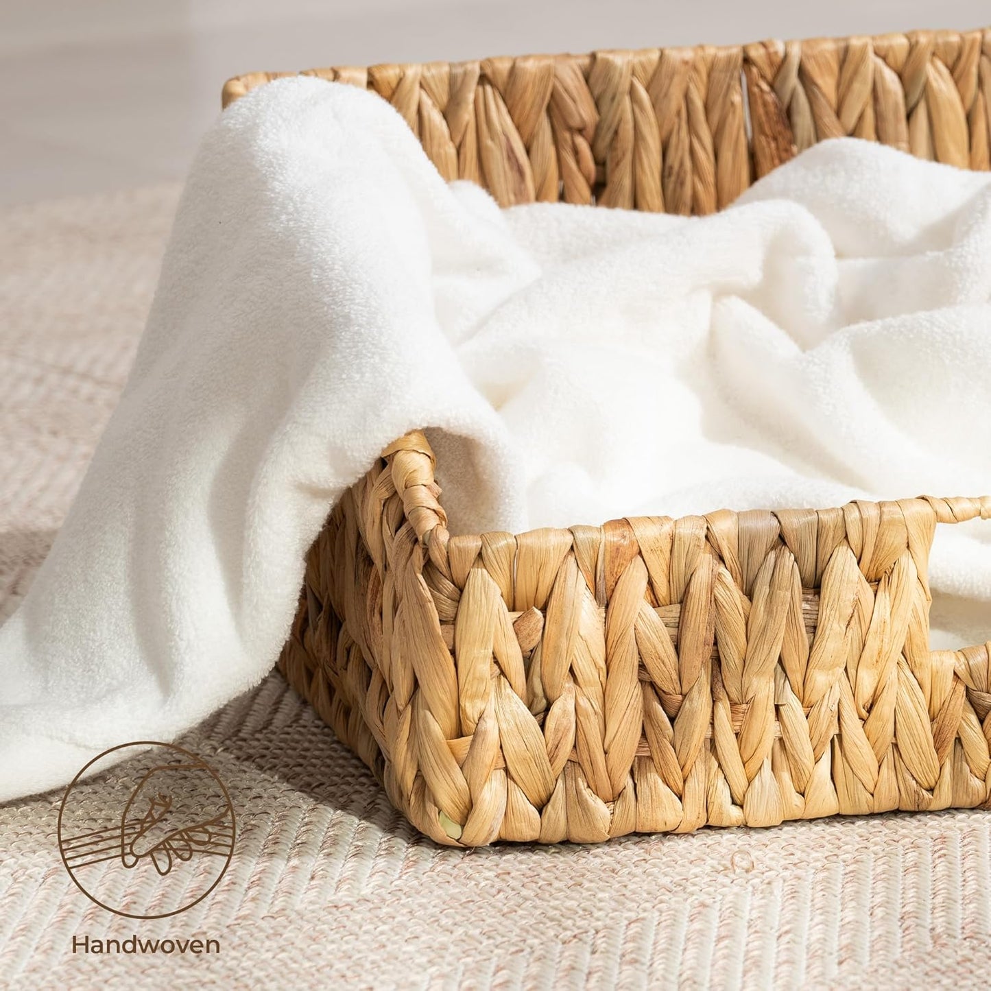 Pantry Organizers / Water Hyacinth Baskets / Natural