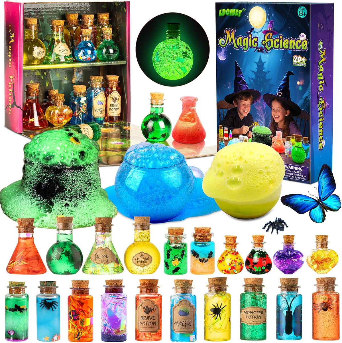 LDomet Magic Potion Kit for Kids Ages 8-12, Science Kit with 20+ Creations