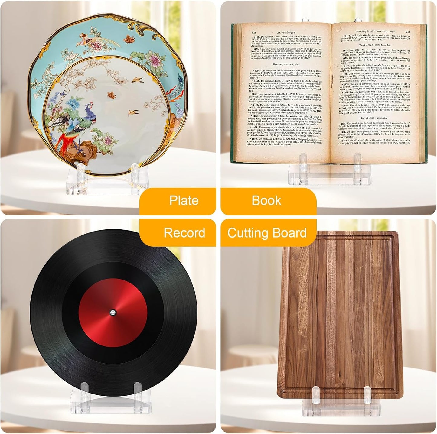 Acrylic Plate Stand for Display / Clear