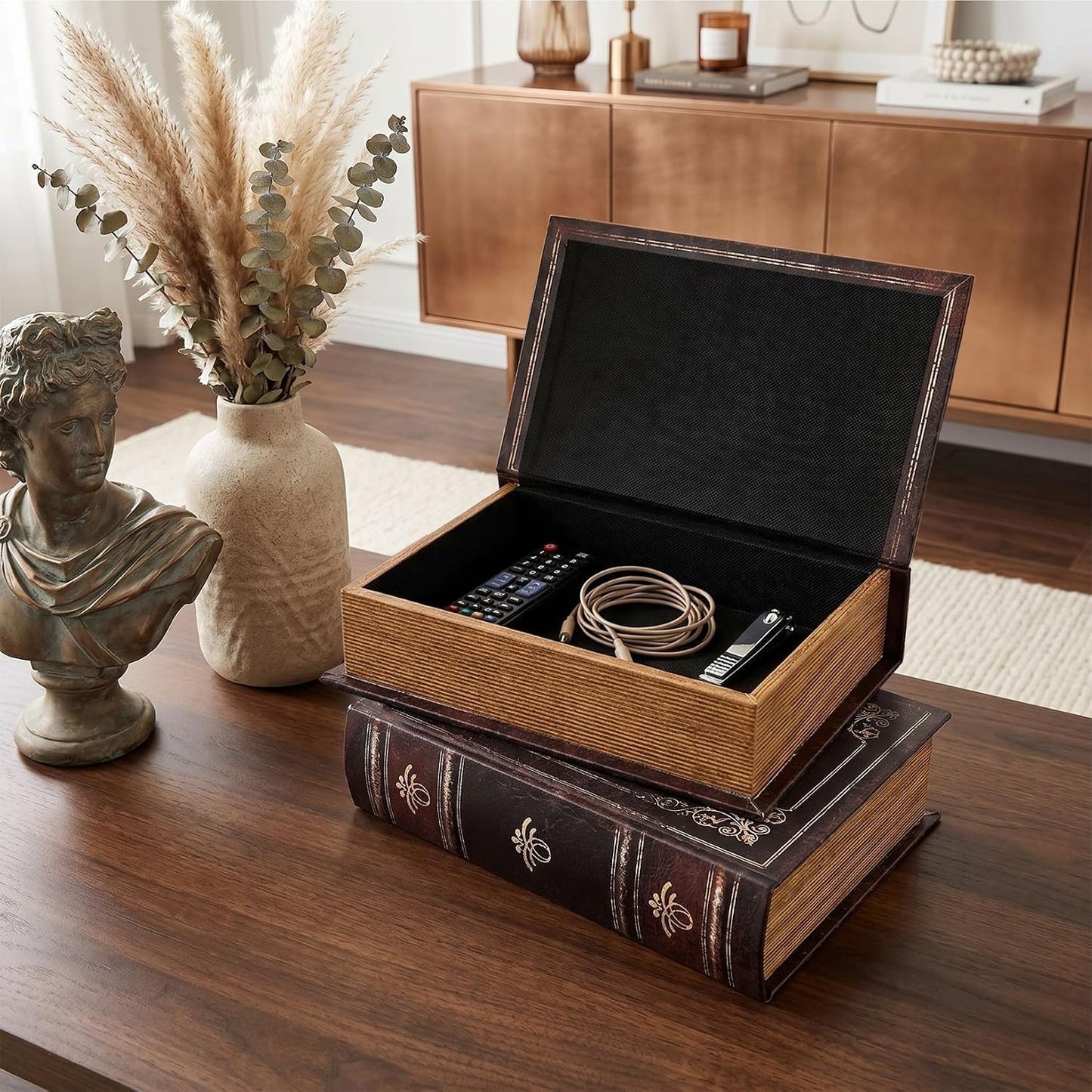 Wooden Decorative Book Box