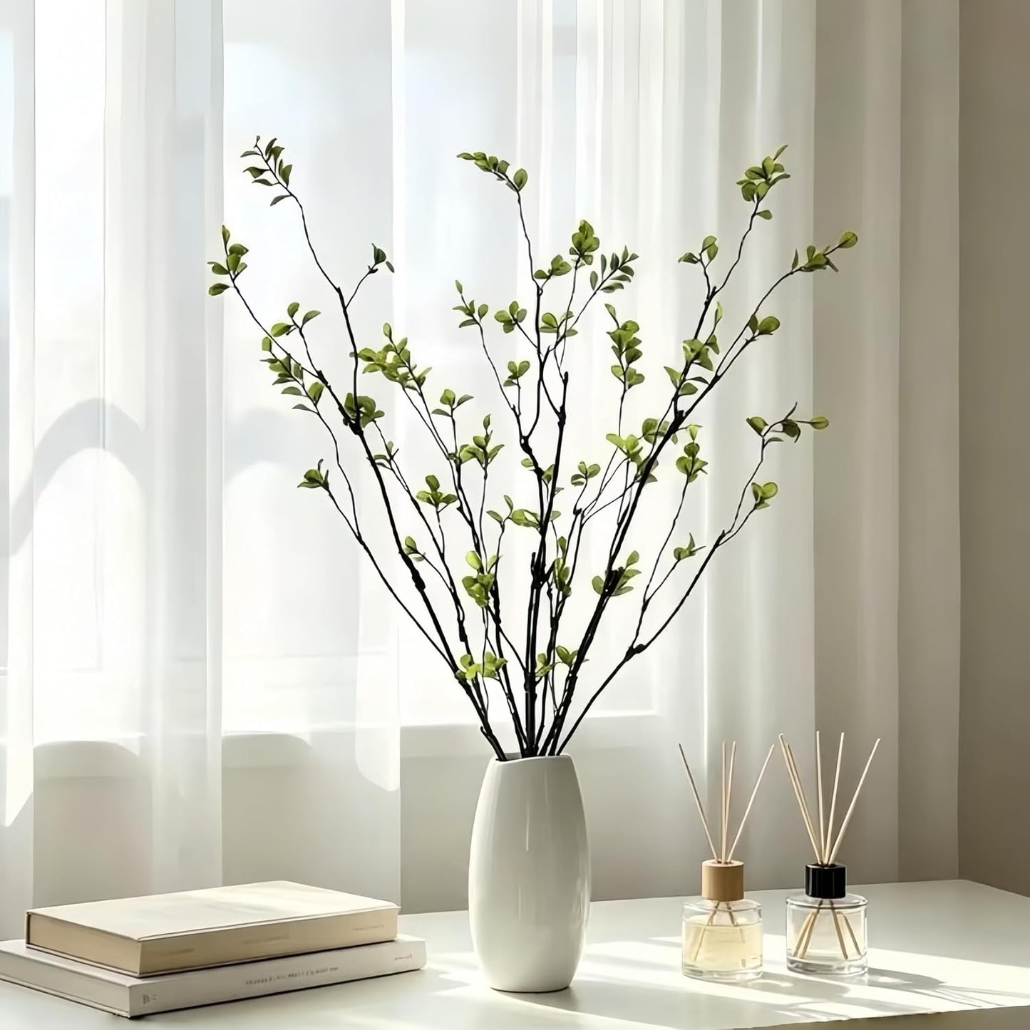 Long Faux Stems for vase / 47.2 Inch / Set of 4