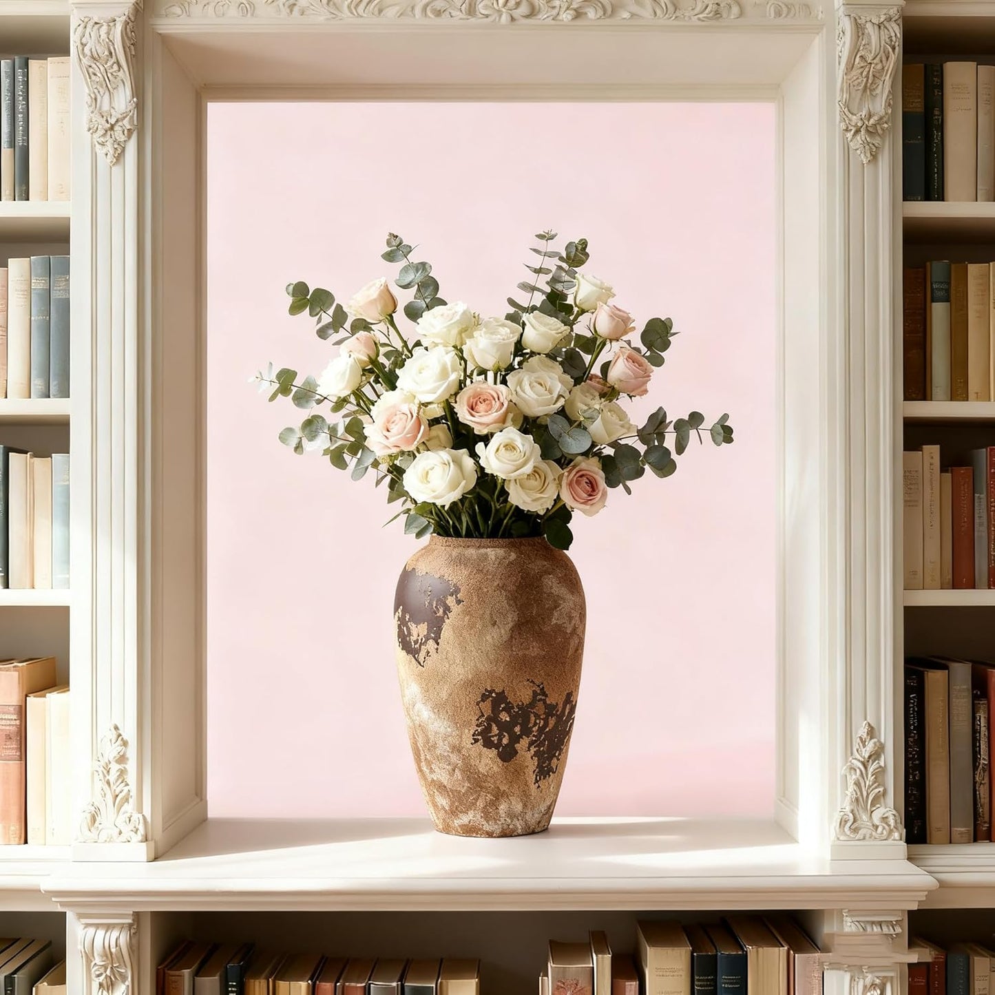 Ceramic Rustic Vases for Centerpieces / Style B / 11 Inch