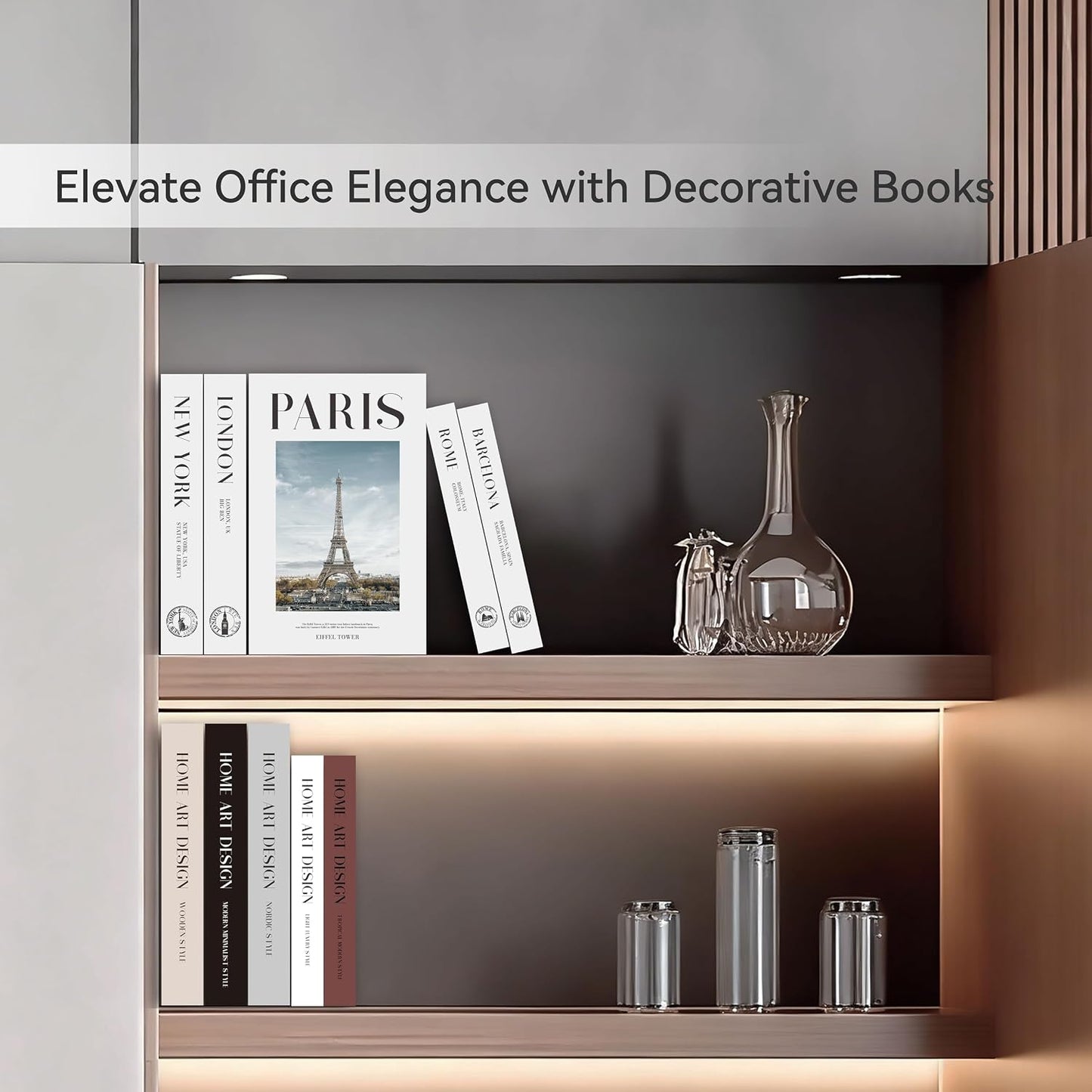 Faux Decorative Books Set / Urban Landmarks / Set of 5