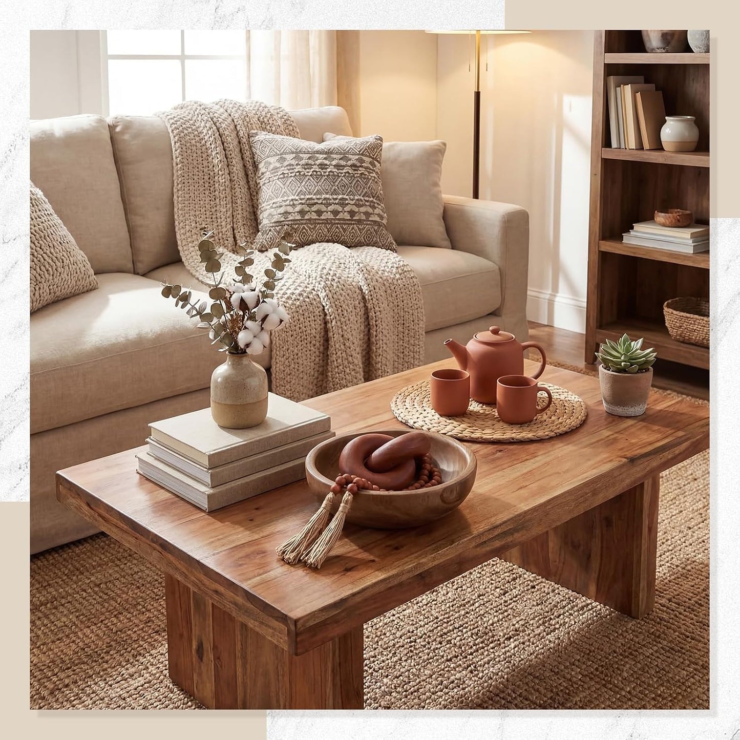 Farmhouse Wooden Decoration Set / Brown