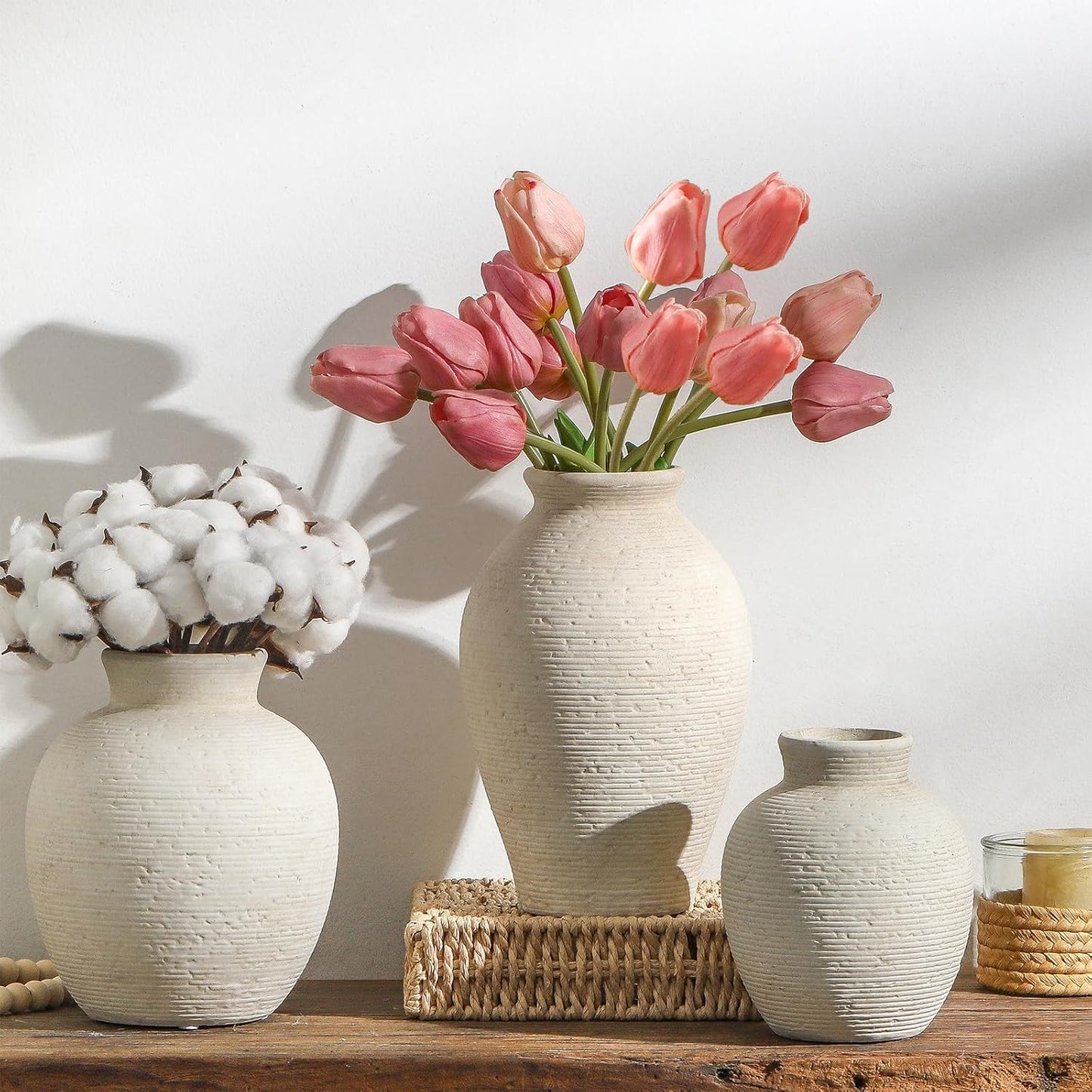 Ceramic Flower Vase Home Decor / Rustic-6" Xs