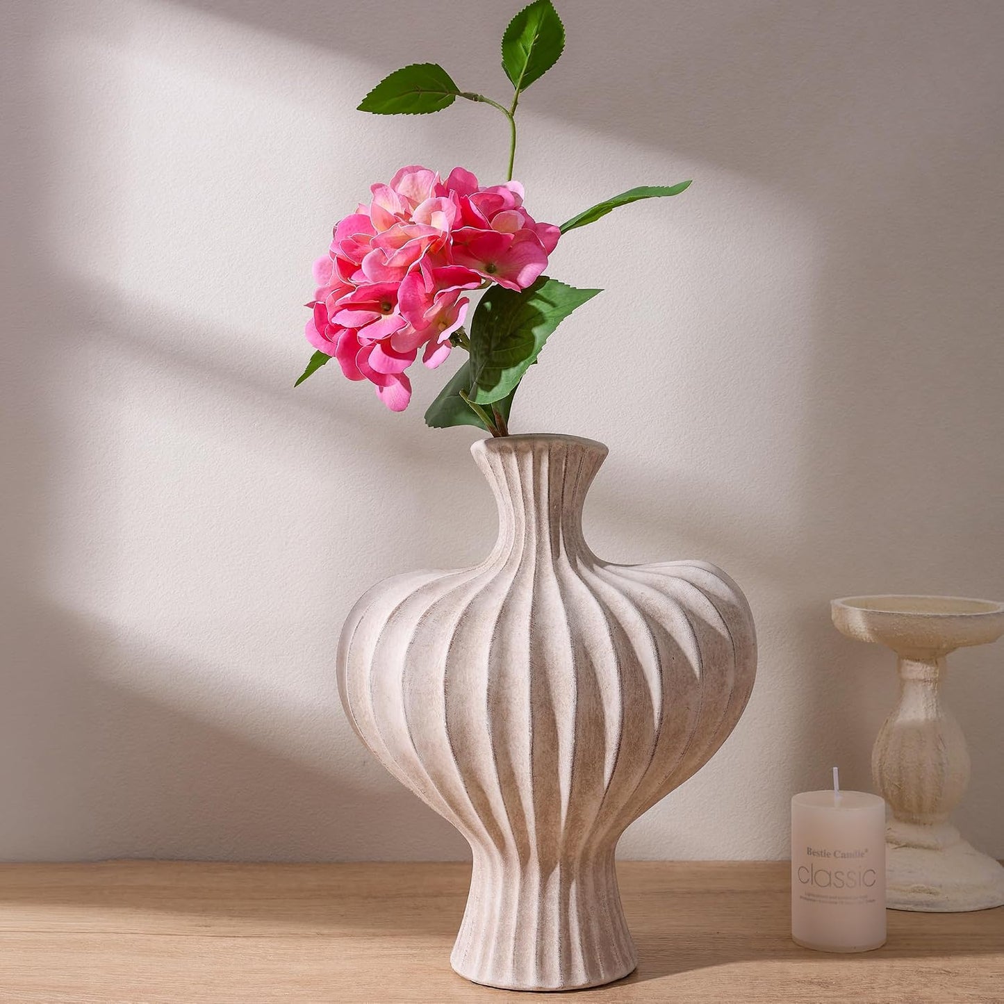 Ceramic Flower Vase Home Decor / 11 In - Rustic / 11 Inch