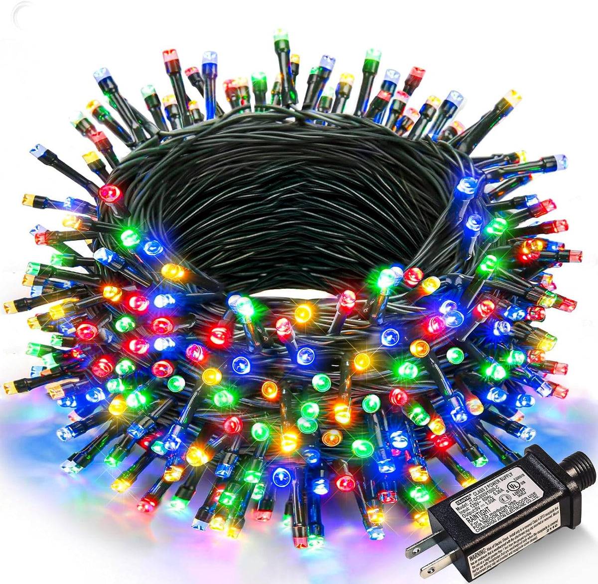 Multicolor Christmas Lights Outdoor, 66FT 200 LED Christmas Tree Lights