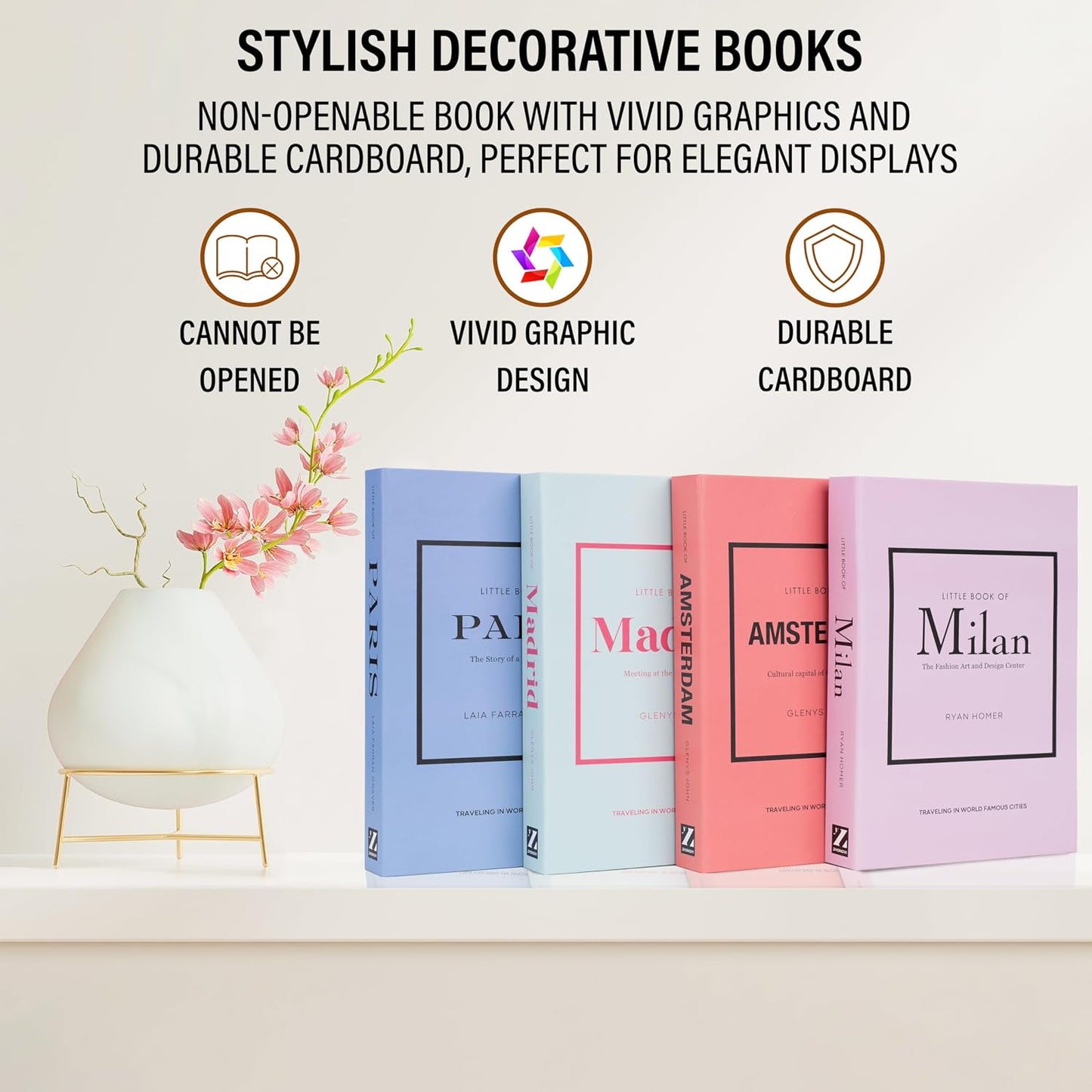 Not Real Books / Pastel_medium / Set of 4