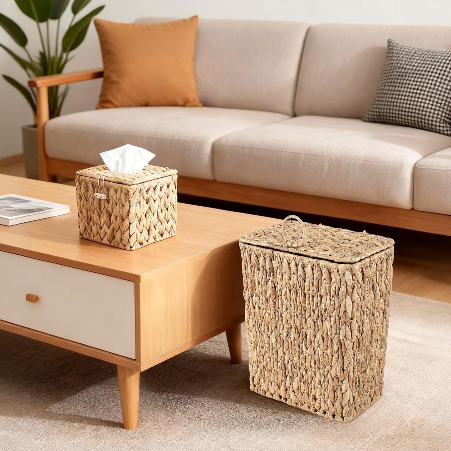 Lid and Tissue Box Holder / Rectangular