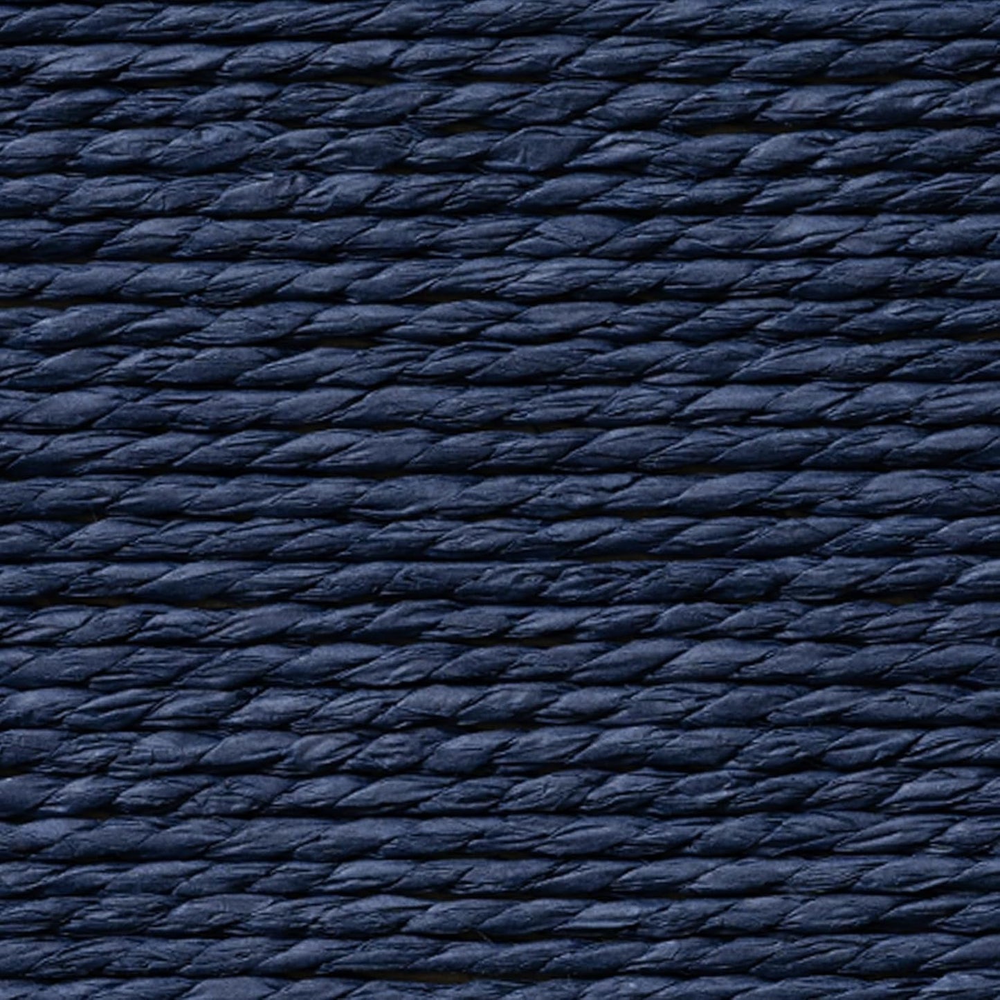 Stackable Wicker Baskets / Navy Blue / Set of 4