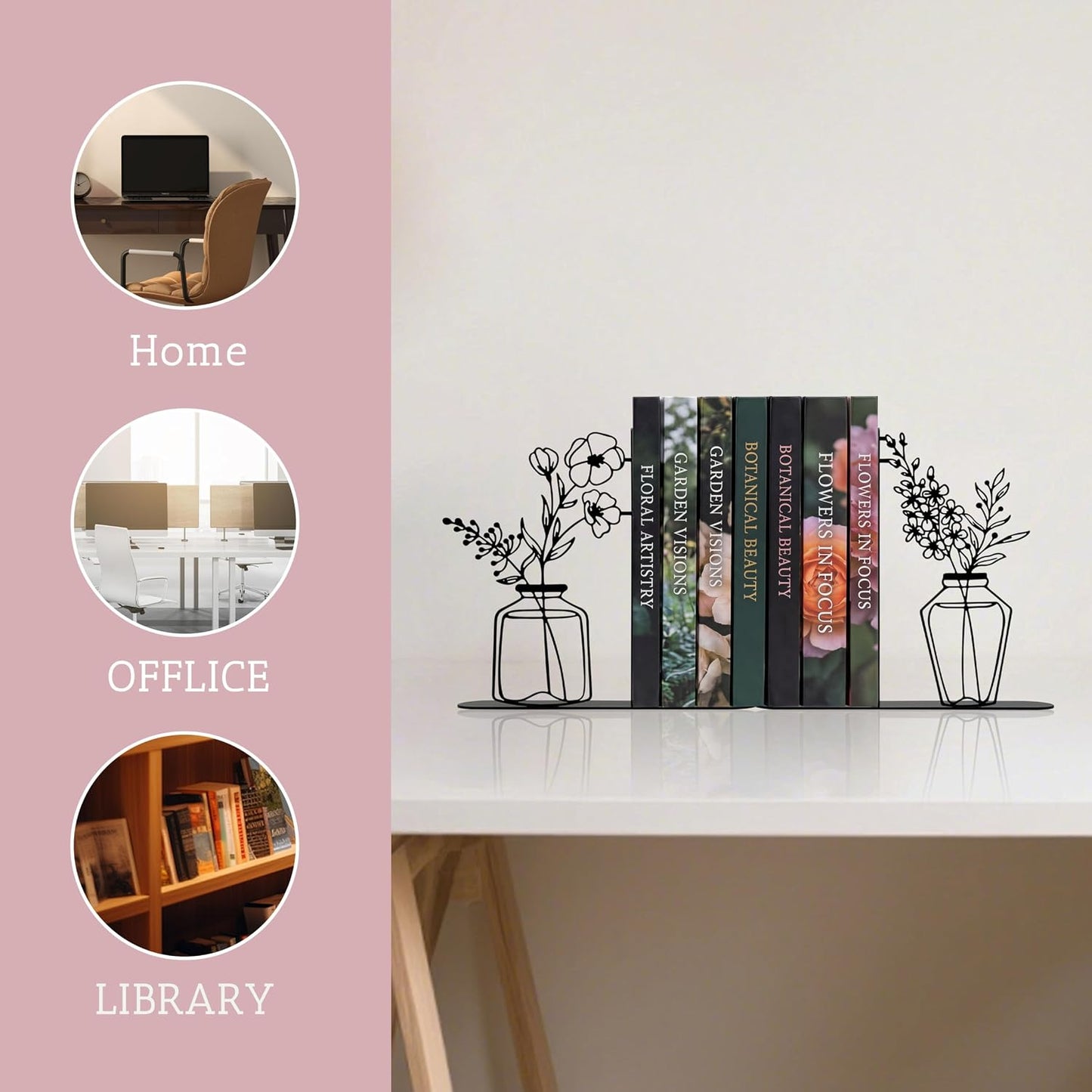 Heavy Duty Metal Bookends