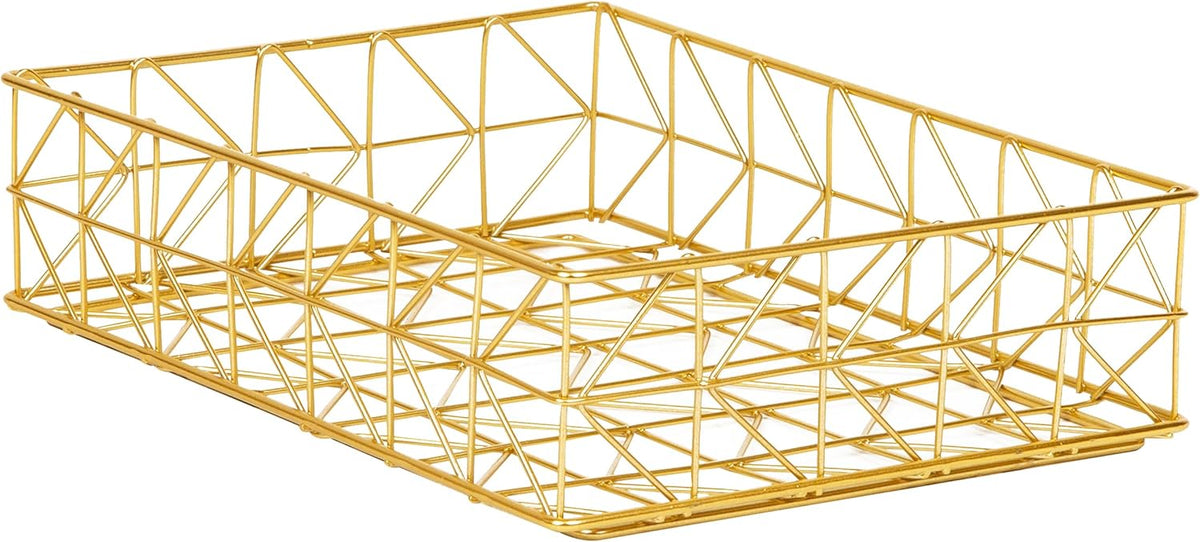 Mind Reader Document Organizer, Desktop Organizer, File Storage, Modern, Office, Metal, Gold