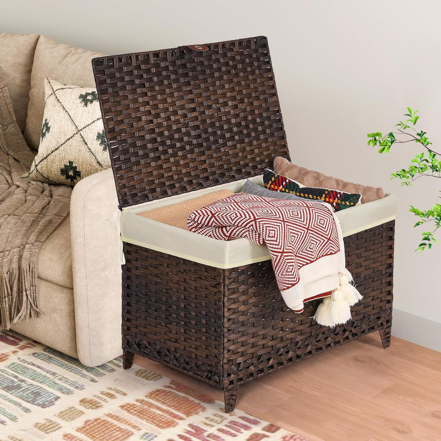 Rattan Shelf Basket / 200L / Brown