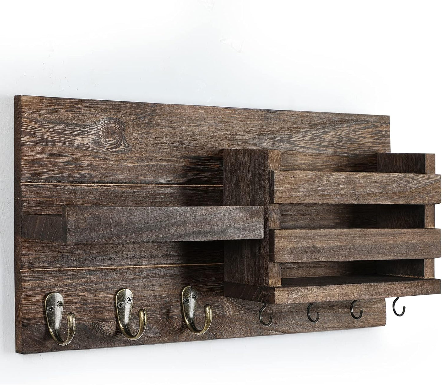 Key Holder / Mail Organizer / Brown