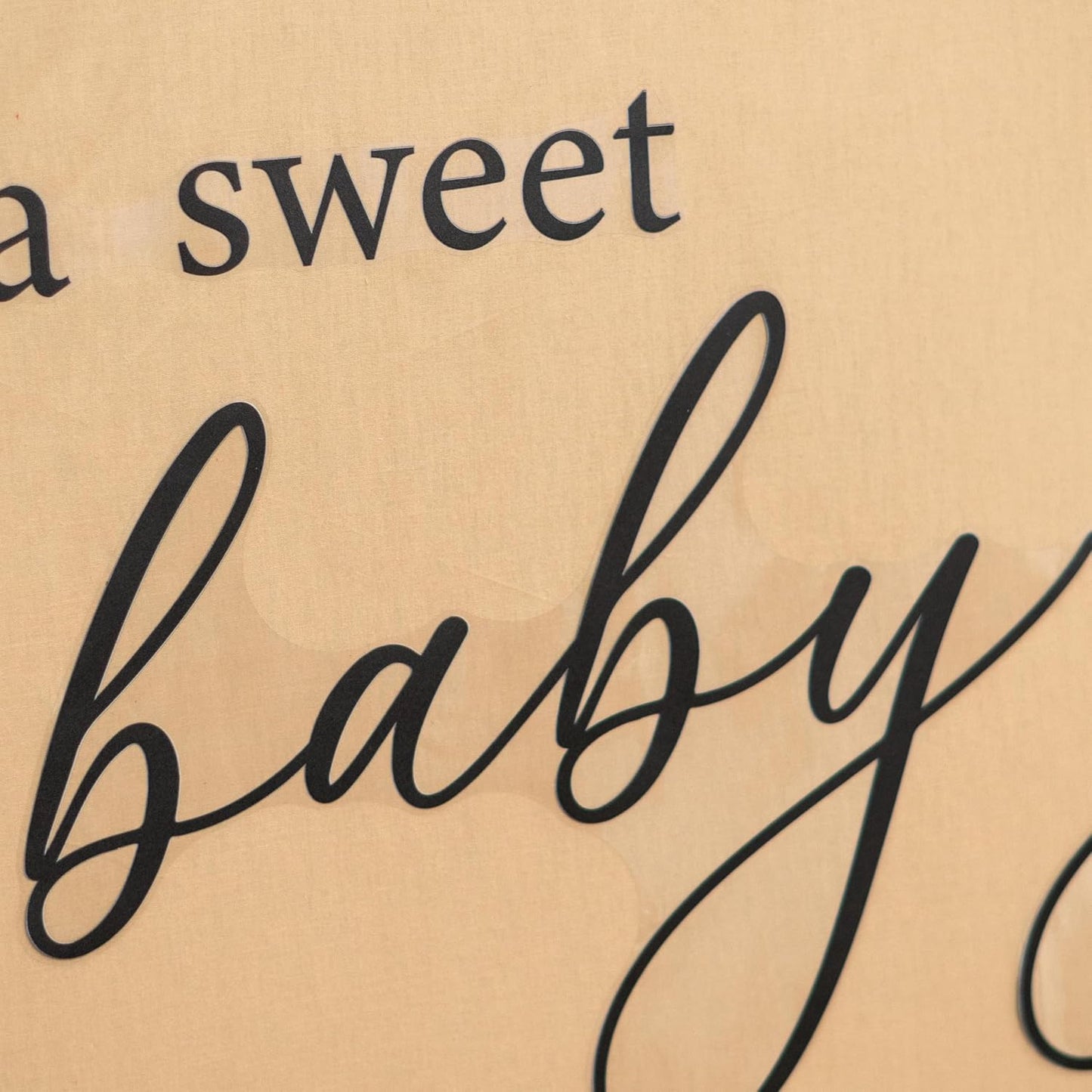Removable Vinyl Sticker for Baby Shower / Black