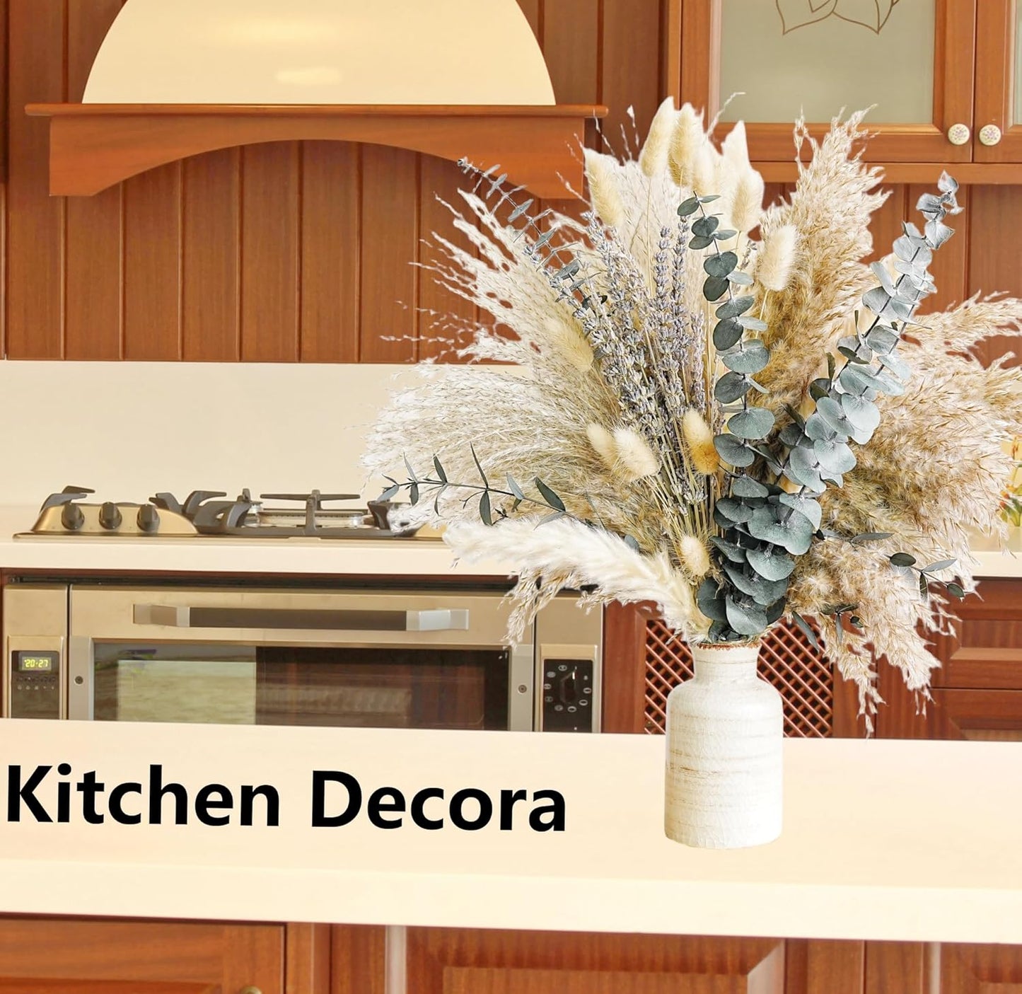Exquisite Lavender and Eucalyptus Dried Flower Arrangements for Western Boho Decor / Regular / Green