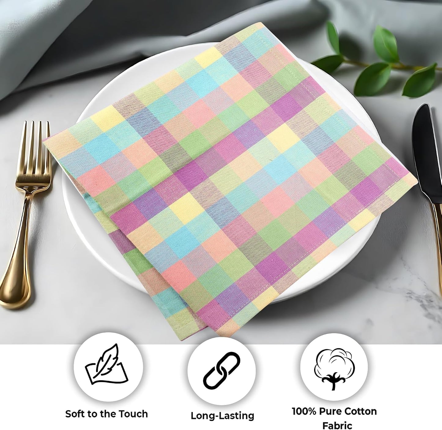 Urban Villa Cloth Napkins Cotton 20x20 (Set of 12) Lagyp