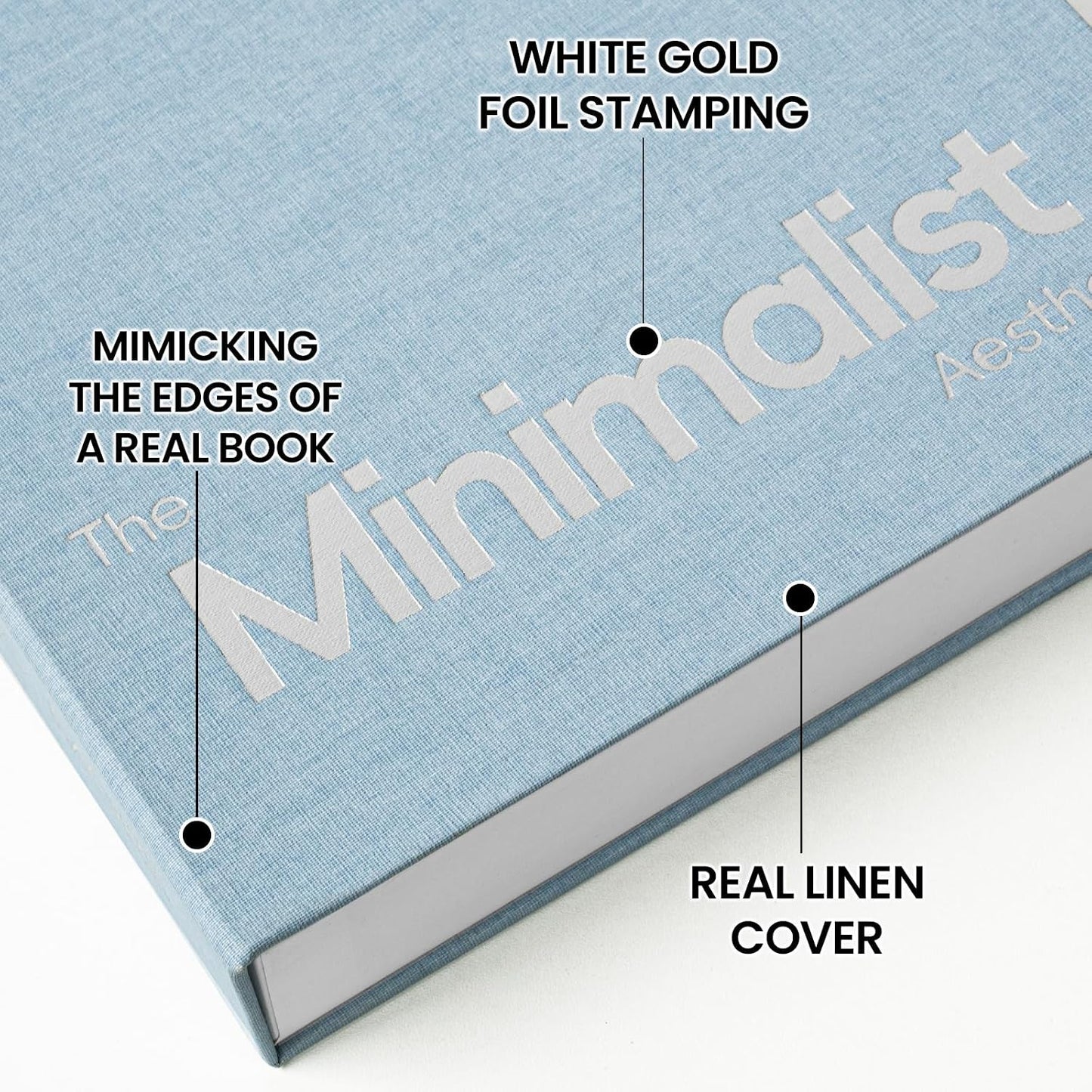 Minimalist Decorative Books / Blue-white / Set of 2