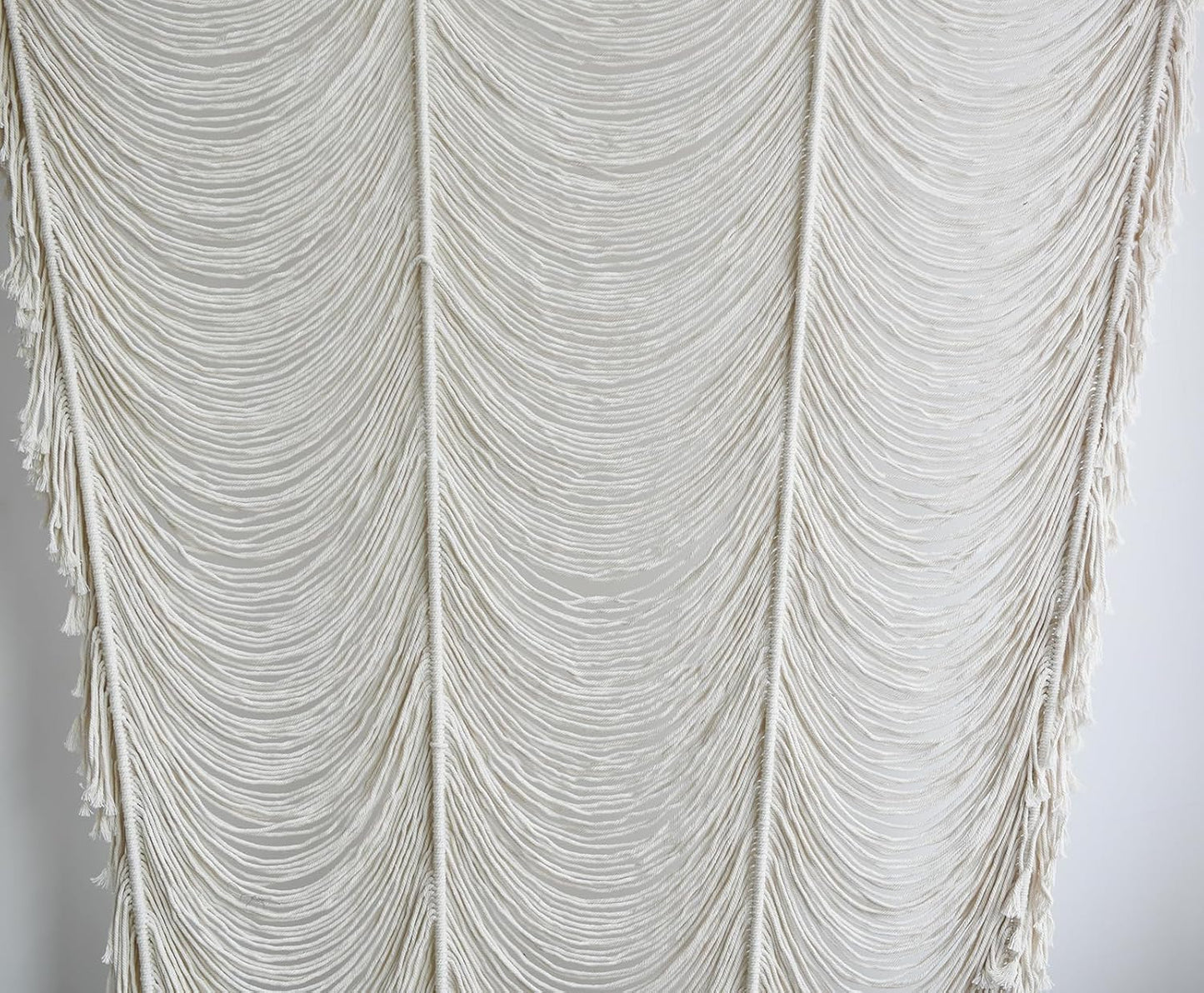 Macrame Curtain Boho Curtain Doorway Window Wall Decor Fiber Yarn Art Craftsmanship Bedroom / Ivory