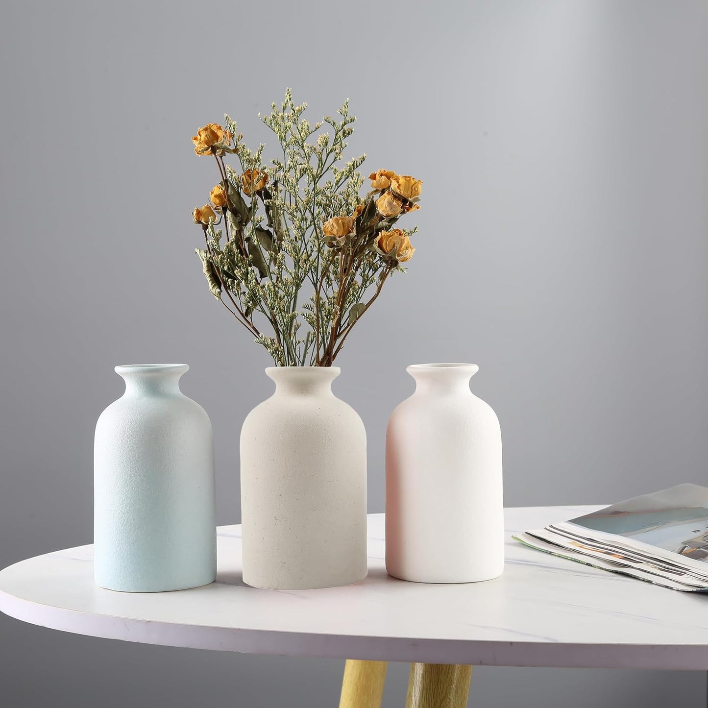Ceramic vase Dry Flower Vases / Blue / Small