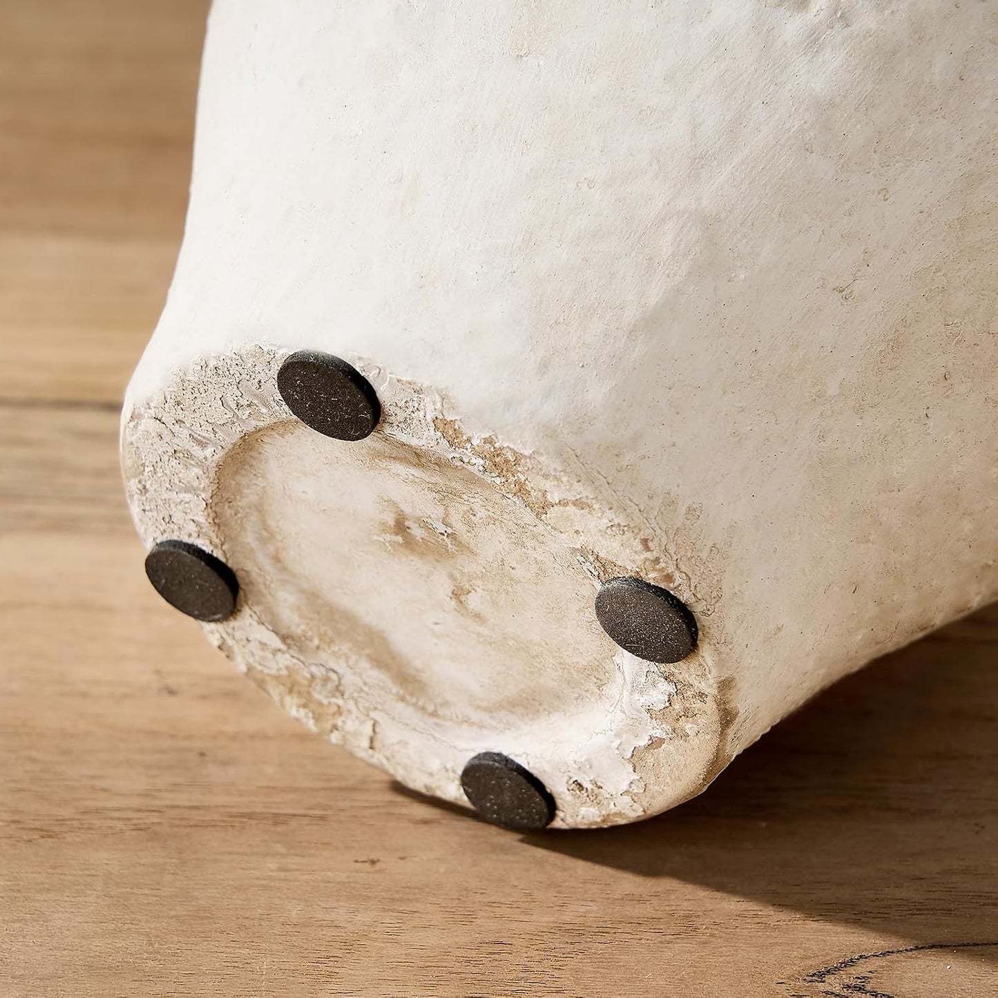 Ceramic Rustic Farmhouse Vase / 8.25 Inch / Off-white
