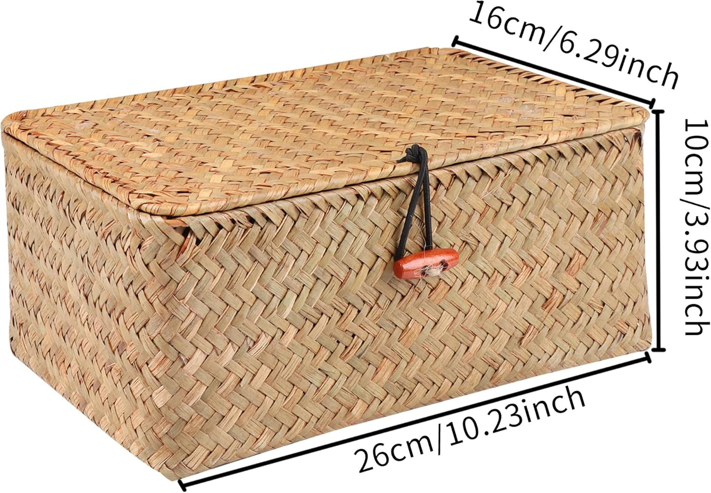 Wicker Shelf Baskets / Natural Large