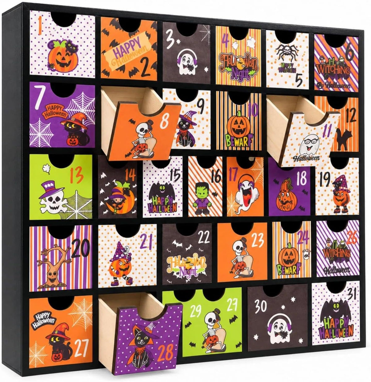 Halloween Advent Calendar 31 Days with Drawers, 2026 Countdown