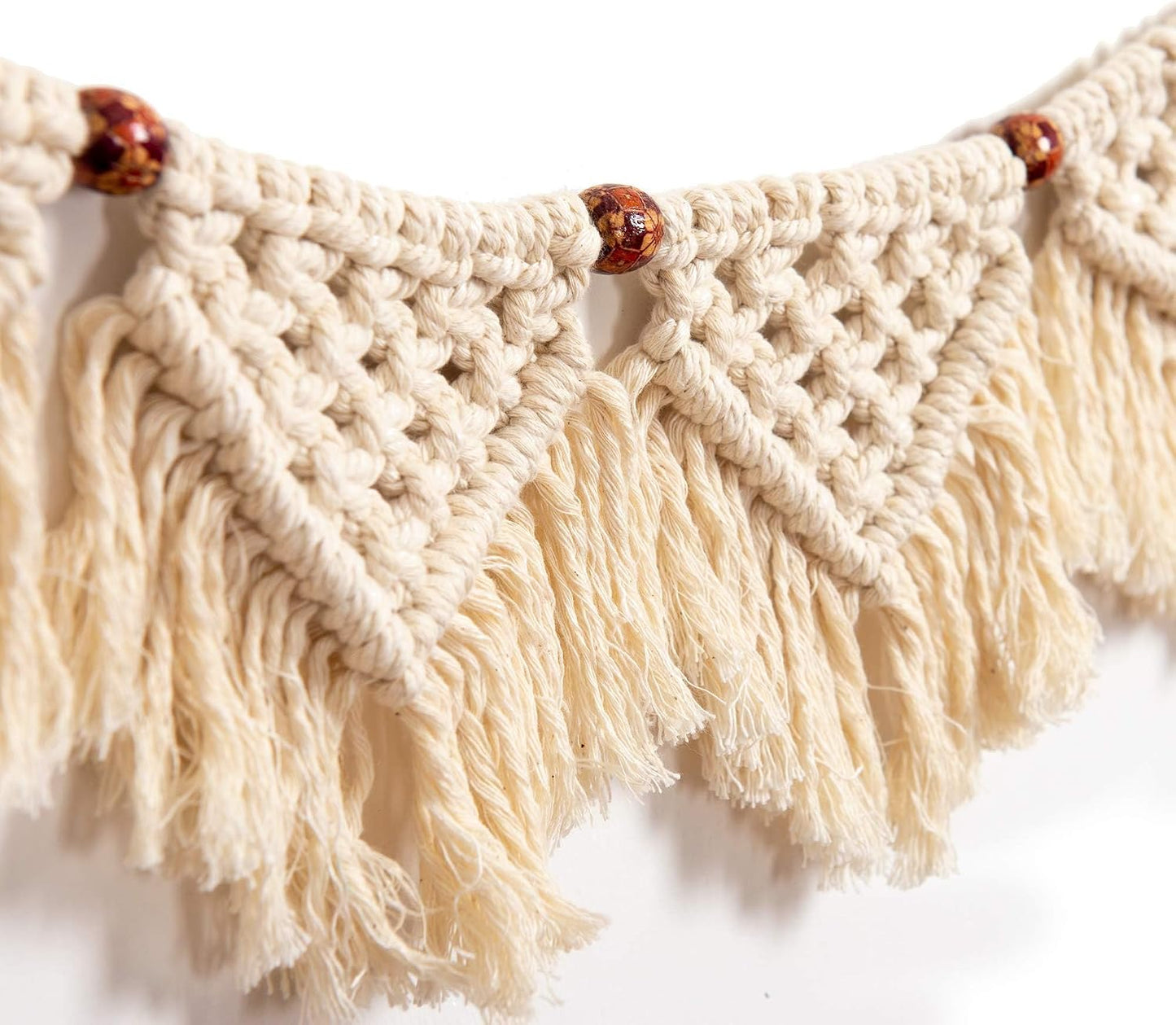 Boho Tassel Garland Wall Hanging Handmade Cotton Bohemian Banner Home Decor