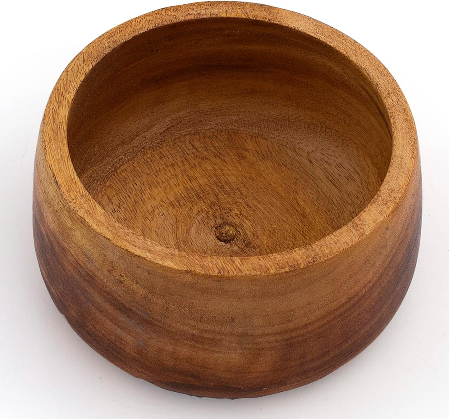 Handmade Decorative Wooden Snack Serving Bowl For Dry Fruits Chips Coffee Table / 4 Inches
