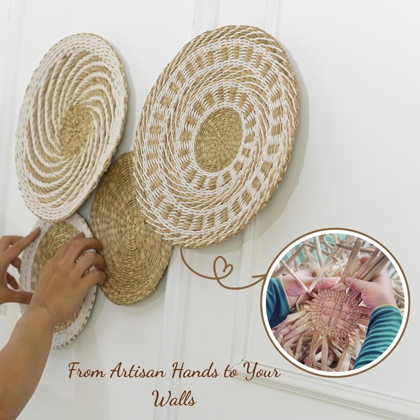 Boho Basket Wall Art / Medium / Natural