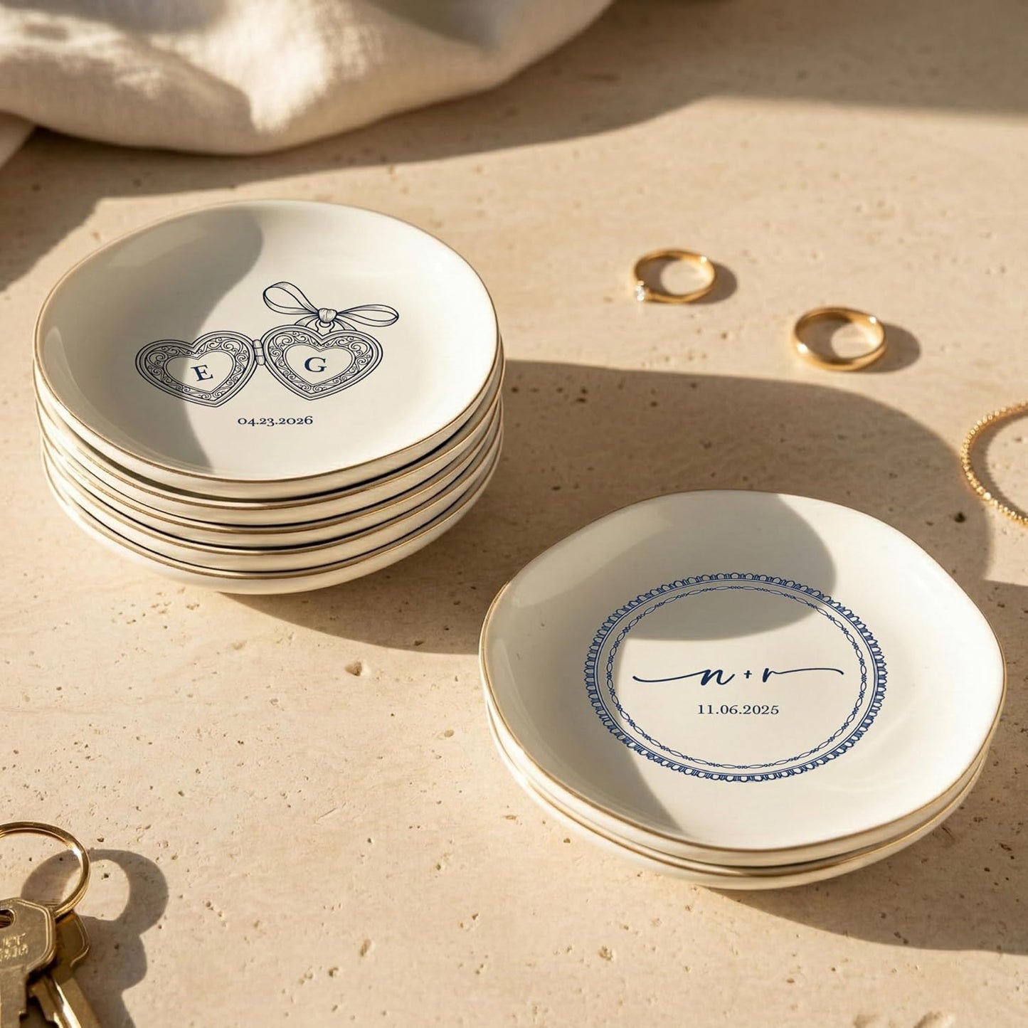 Ceramic Engagement Jewelry Holder / 12-engagement