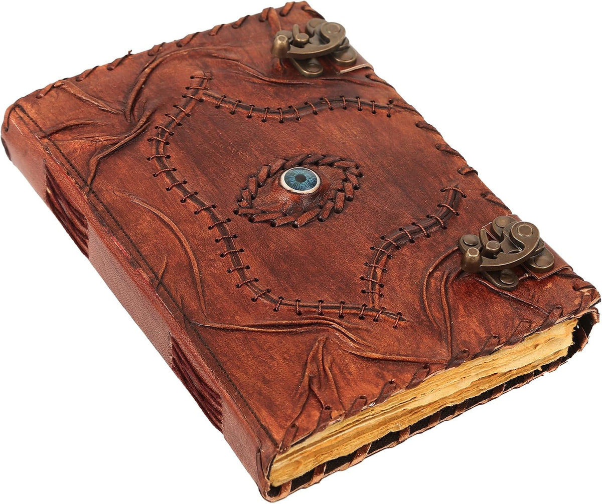 Hocus Pocus Book Of Spells, Spell Books With Real Spells, Prop Halloween Decorations Decor, Book Of Shadows Spell Book, Witchy Gifts For Women Spellbook Leather Bound Journal, Grimoire Witch 10 x 7