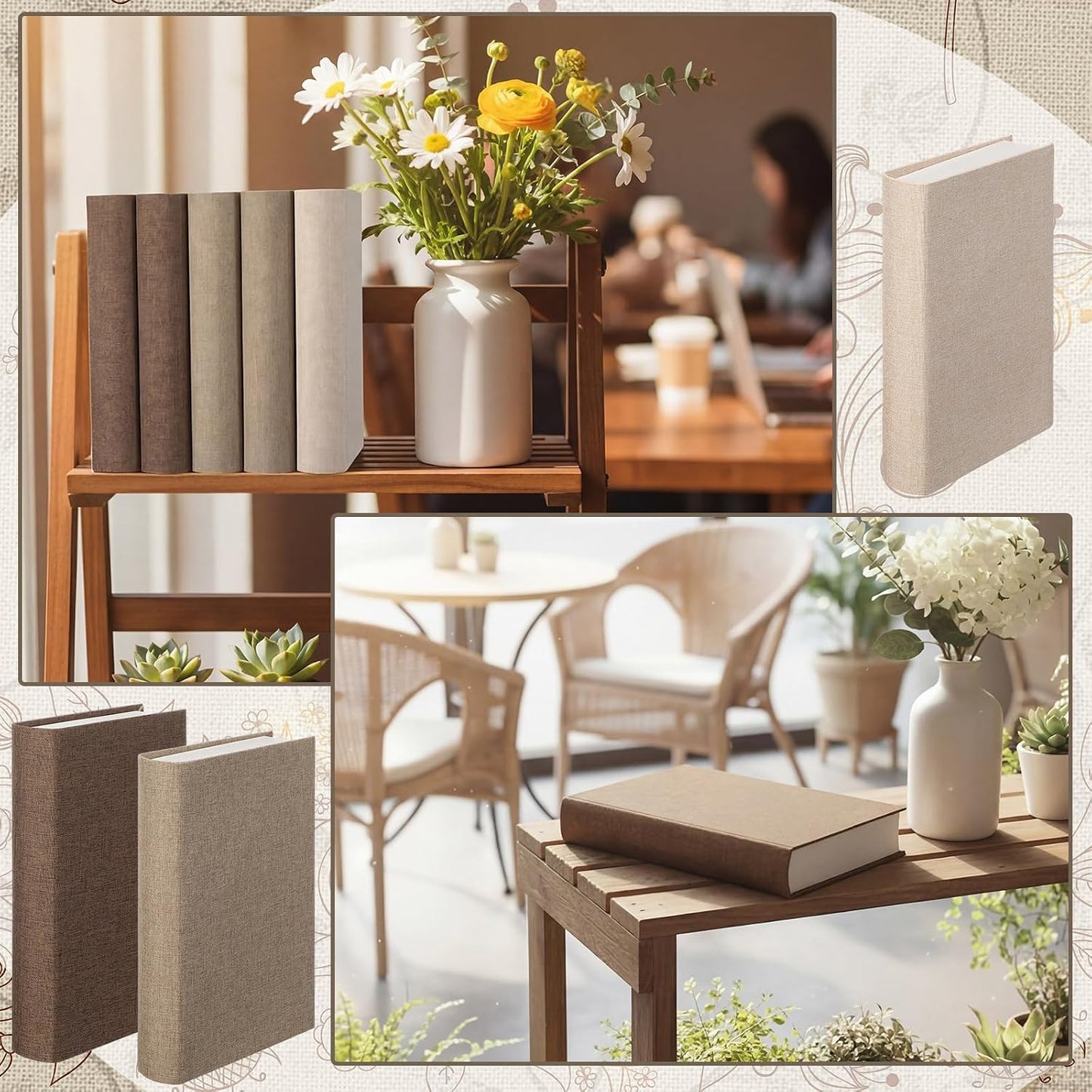 Modern Decorative Books / Set of 5