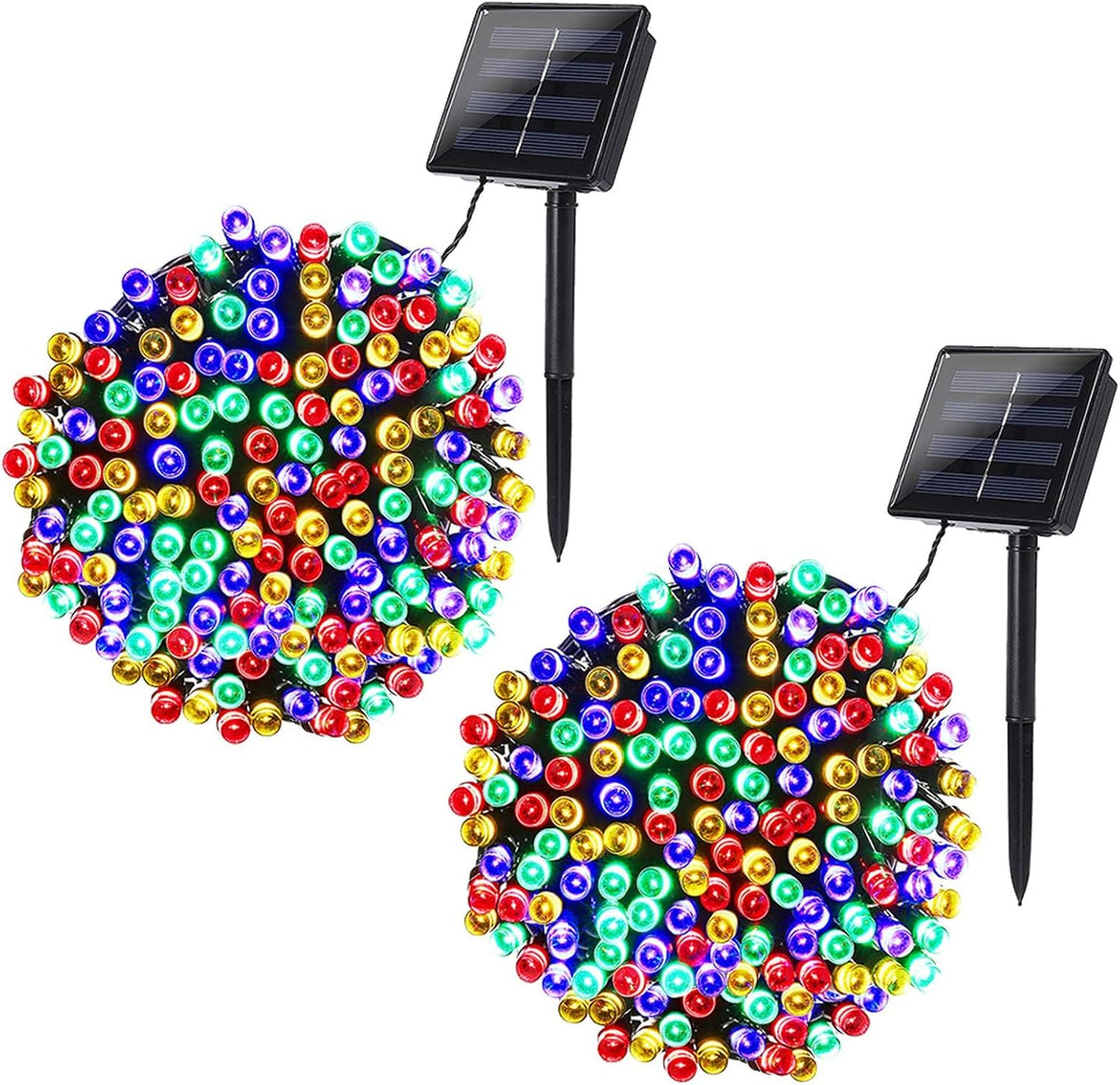 Joomer Solar Christmas Lights Outdoor, 2PACK Total 144FT 400LED, Blue