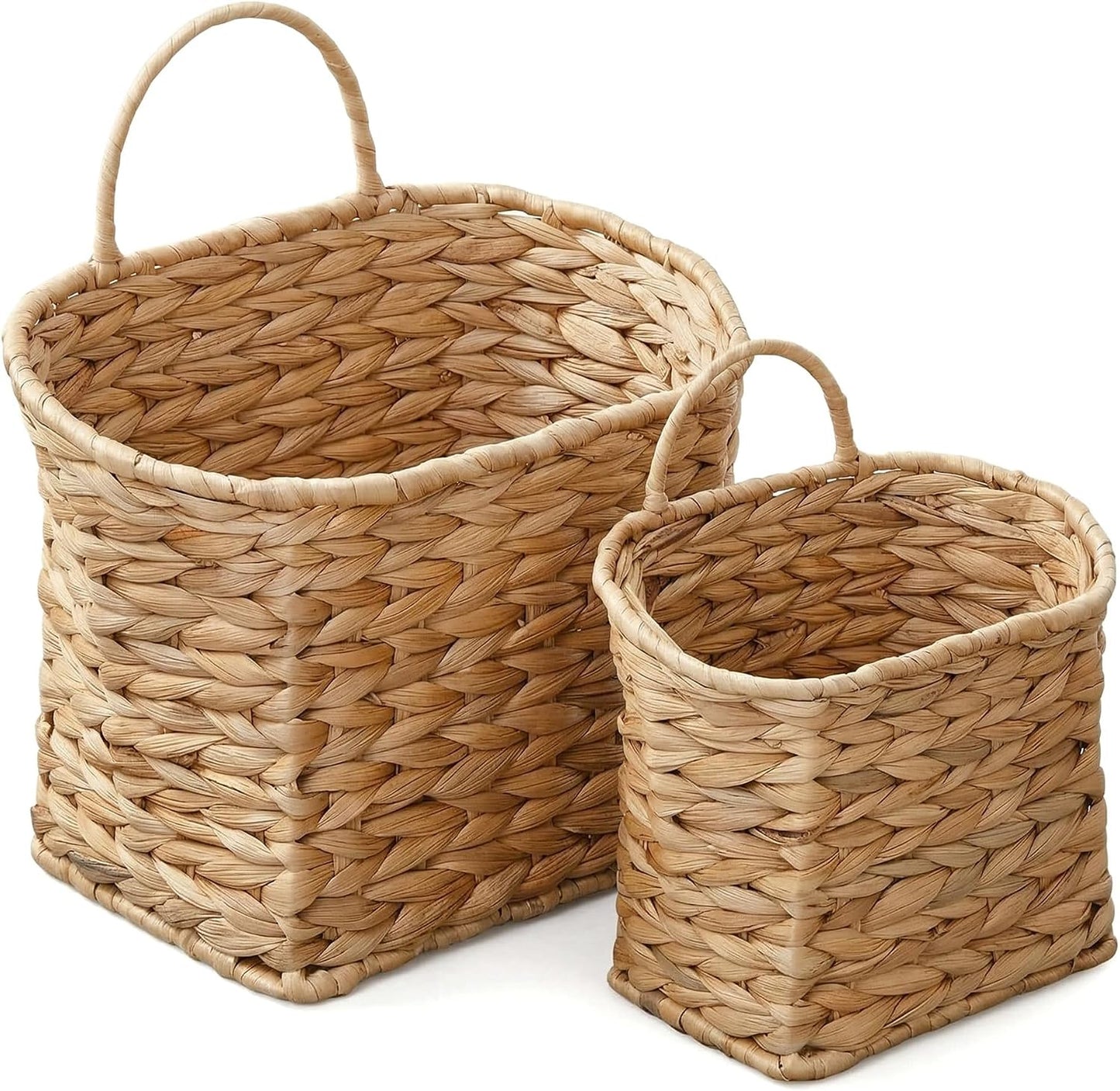 Woven Hanging Basket / 9.06 x 6.30 x 8.66 / Set of 2