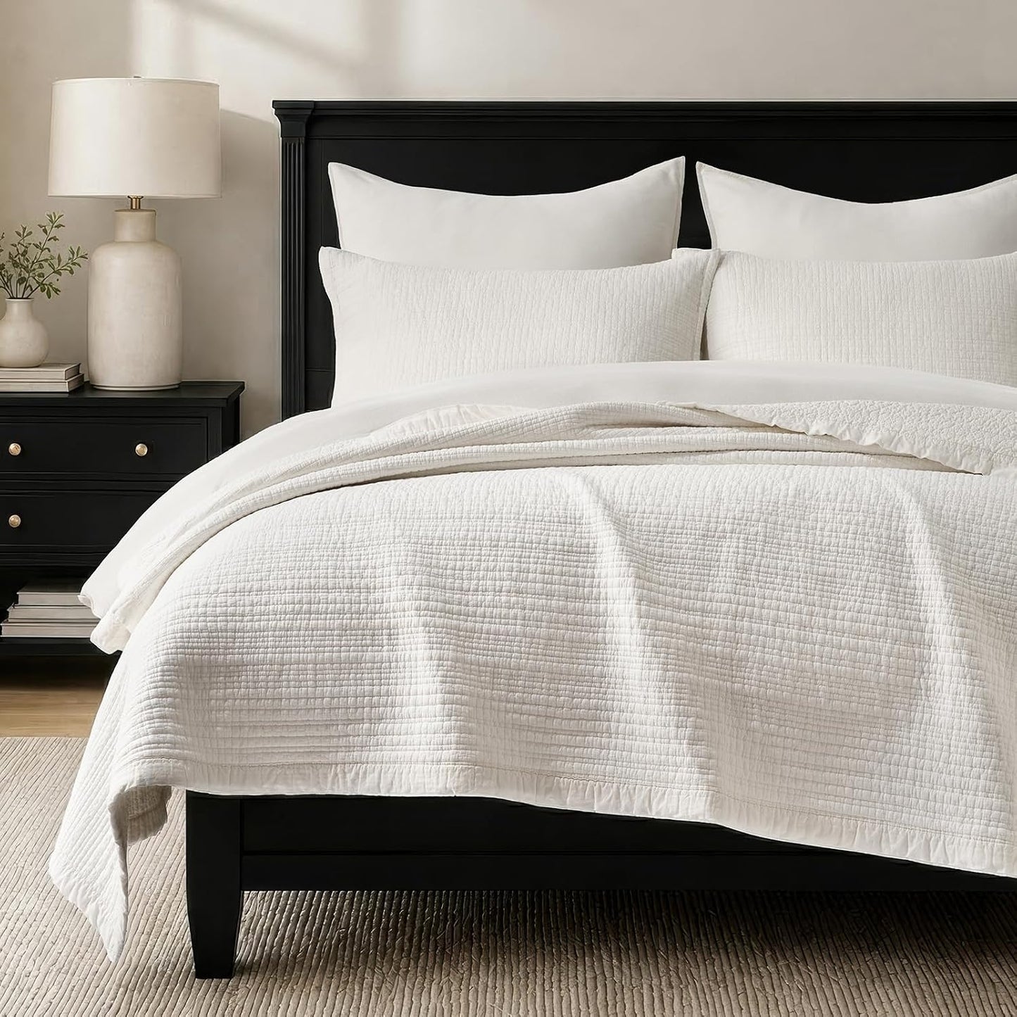 EVERGRACEHOME Chunky Chenille Knit Throw Blanket, 90 x 90, Charcoal Gray