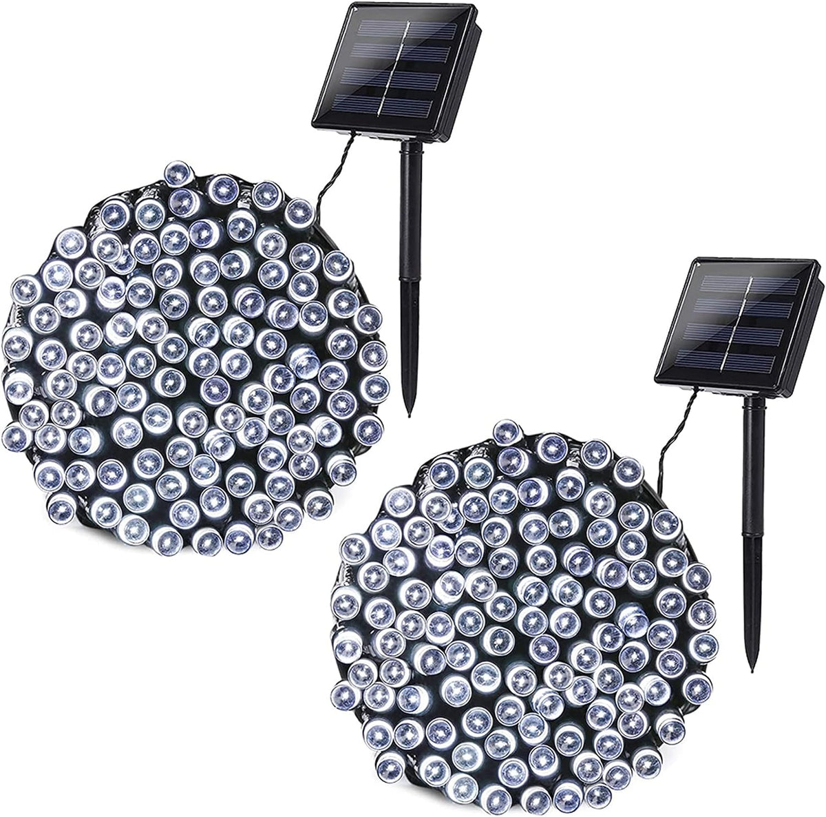 Joomer Solar Christmas Lights Outdoor, 2PACK Total 144FT 400LED, White