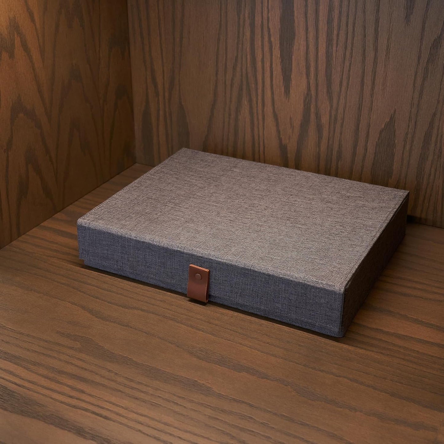 A Linen Organizer to Safely Store Your Pictures / Large / Gray