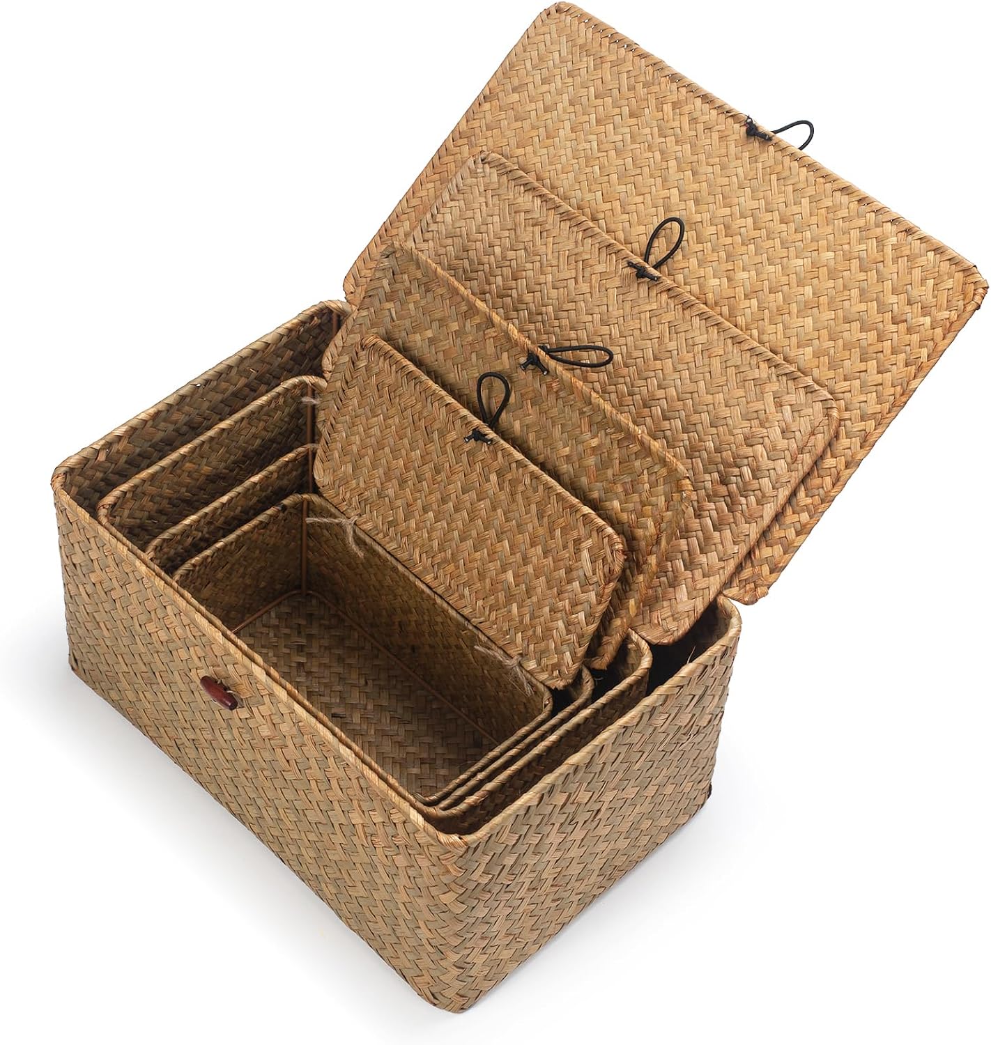 Wicker Basket / Seagrass Storage Basket / Natural