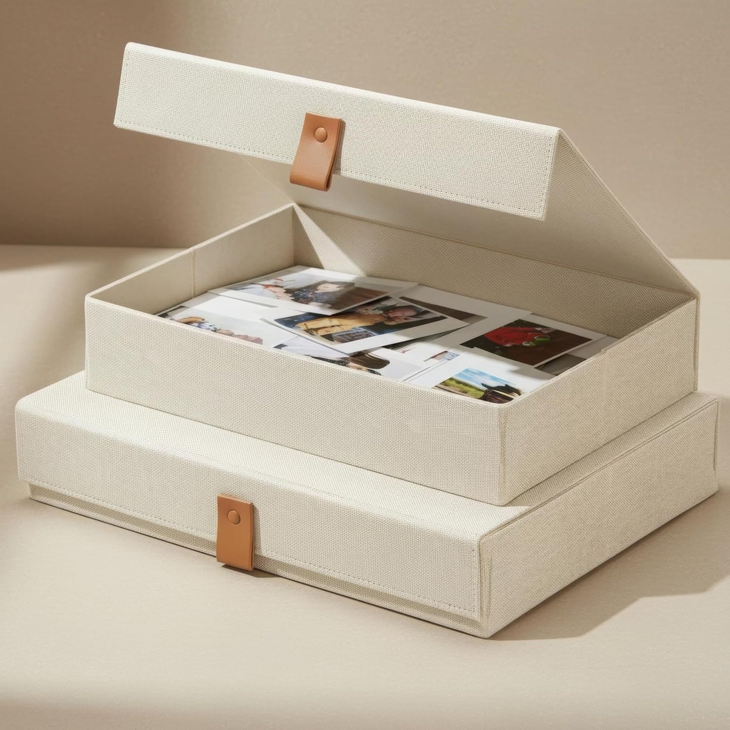 Linen Organizers Are to Safely Store Your / Ivory / Set of 2