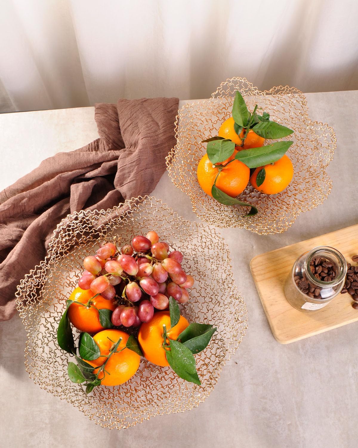Vegetable Fruit Bowl Basket / Normal / Gold