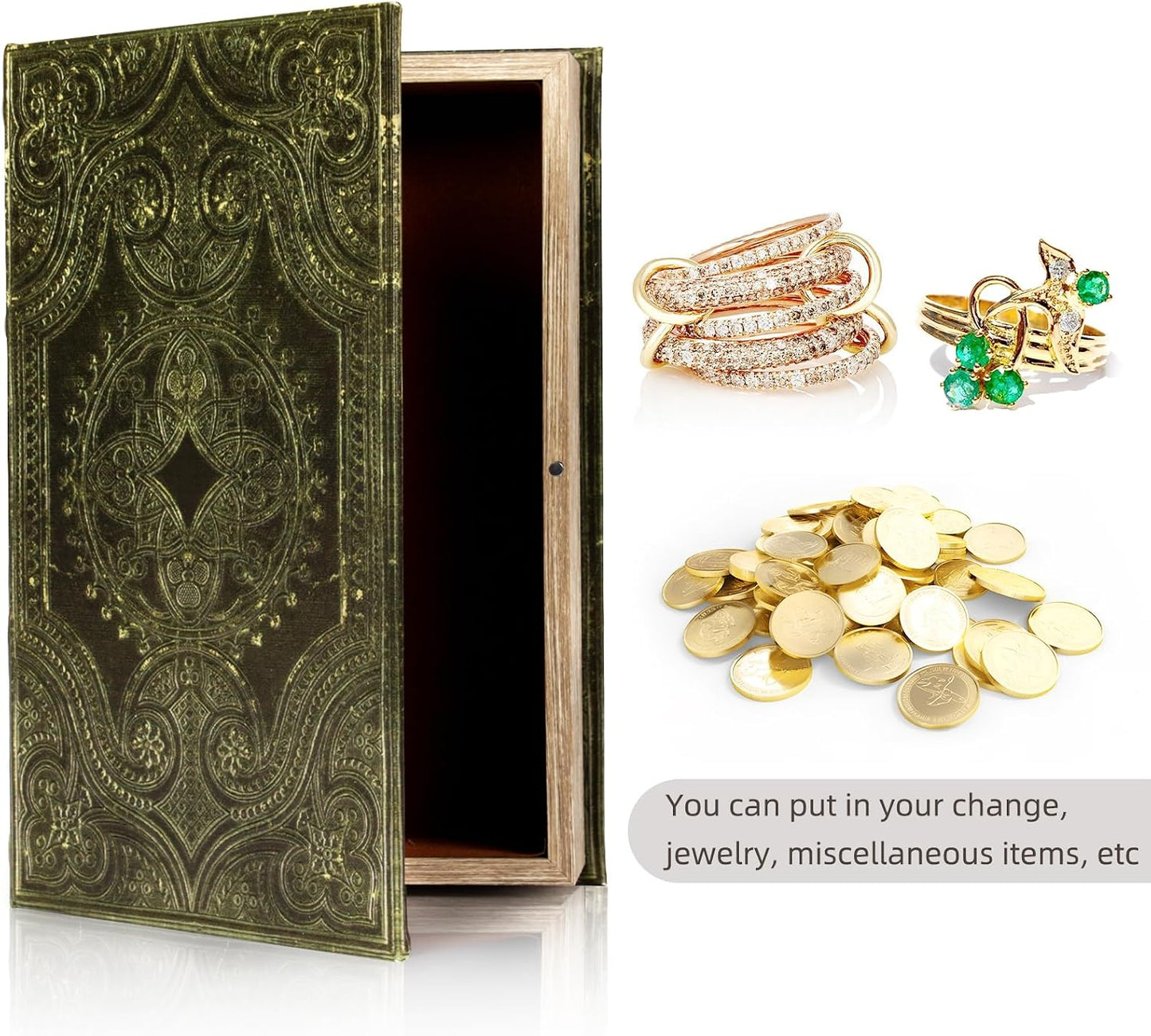 Decorative Book Box / Green