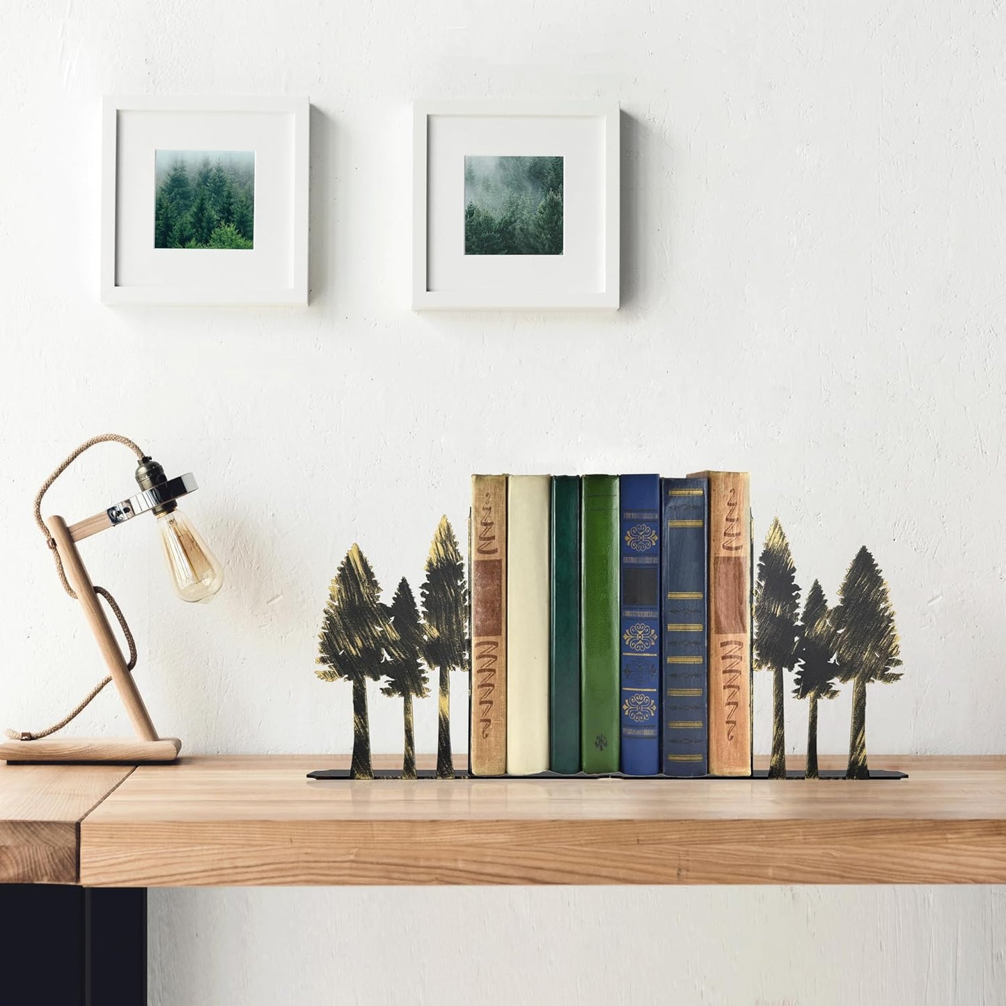 Forest Metal Bookends / S / 6.6 x 1.2 x 5.9